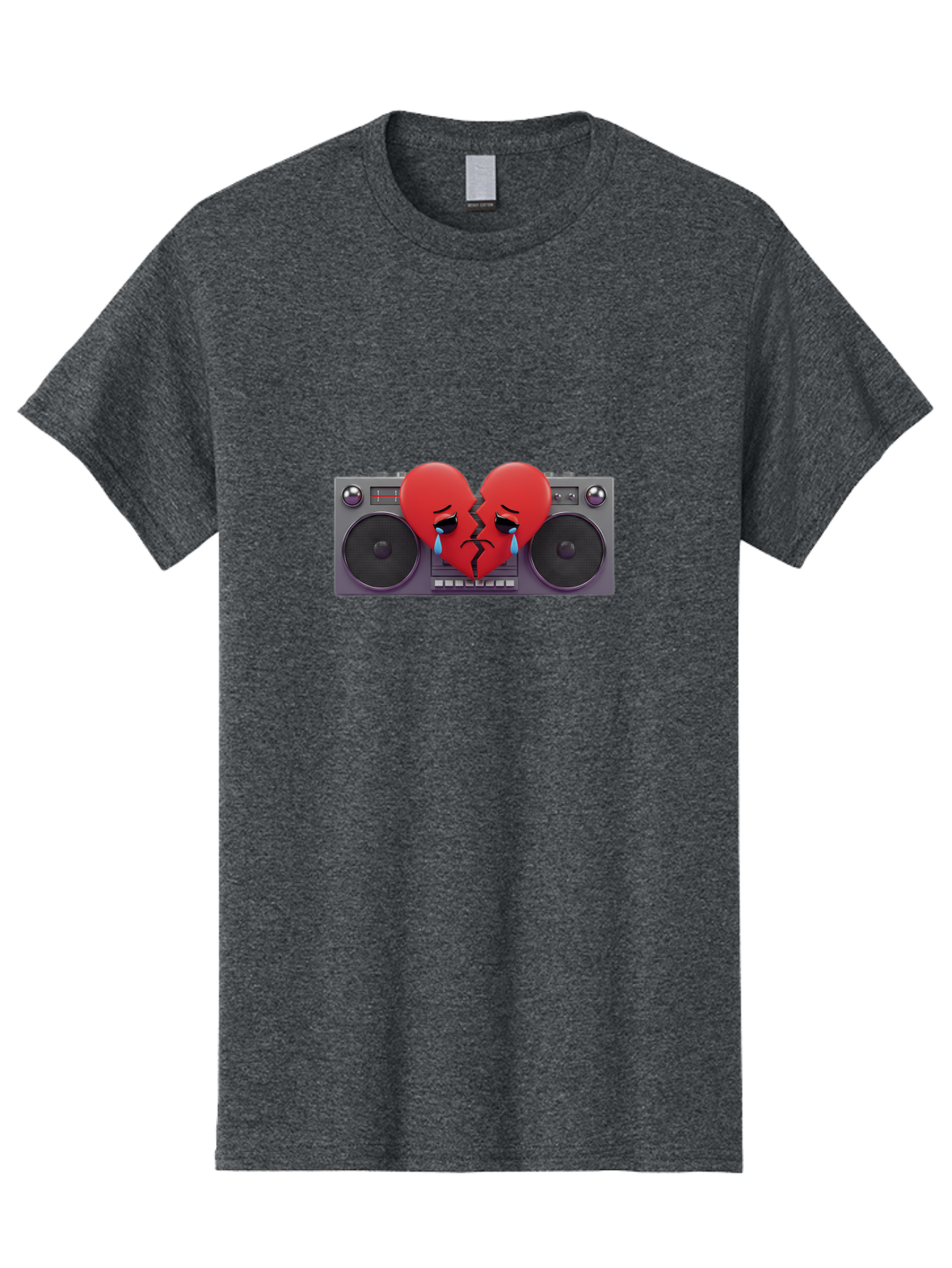 Broken-Heart-Boombox Men'S Graphic Tee, 100% Cotton, Comfortable Casual Summer Wear, Machine Washable, Vintage Camera, Old Camera, Antique Camera, Black Camera, Classic Photography, Photography Equipment, Nostalgic Device, Film Camera, Baf706