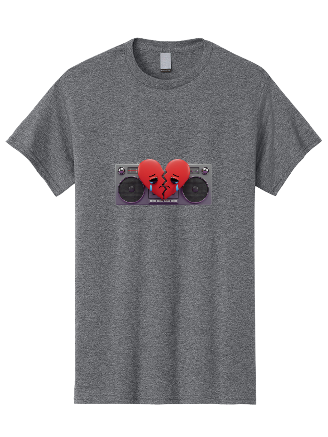 Broken-Heart-Boombox Men'S Graphic Tee, 100% Cotton, Comfortable Casual Summer Wear, Machine Washable, Vintage Camera, Old Camera, Antique Camera, Black Camera, Classic Photography, Photography Equipment, Nostalgic Device, Film Camera, Baf706
