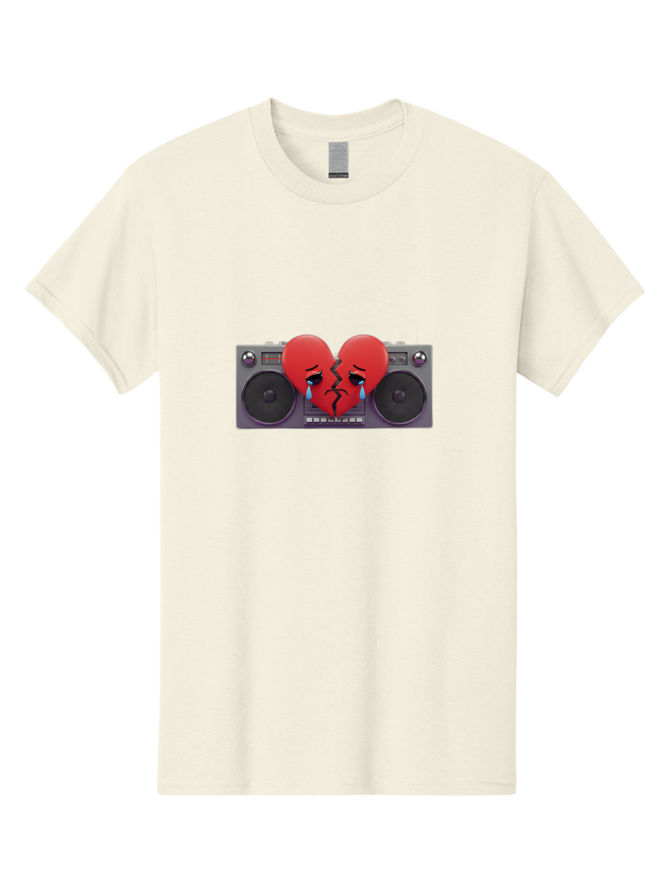 Broken-Heart-Boombox Men'S Graphic Tee, 100% Cotton, Comfortable Casual Summer Wear, Machine Washable, Vintage Camera, Old Camera, Antique Camera, Black Camera, Classic Photography, Photography Equipment, Nostalgic Device, Film Camera, Baf706