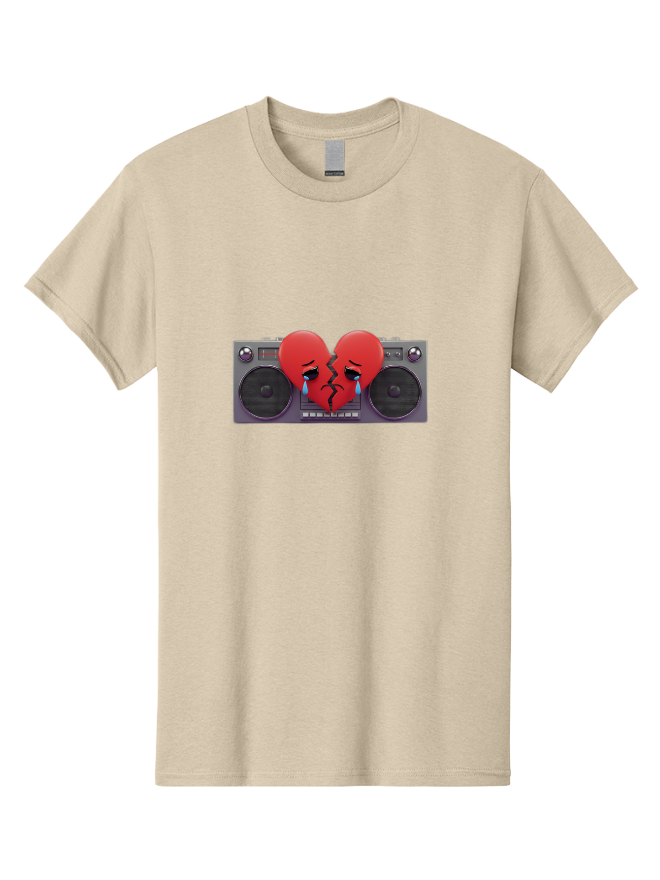 Broken-Heart-Boombox Men'S Graphic Tee, 100% Cotton, Comfortable Casual Summer Wear, Machine Washable, Vintage Camera, Old Camera, Antique Camera, Black Camera, Classic Photography, Photography Equipment, Nostalgic Device, Film Camera, Baf706
