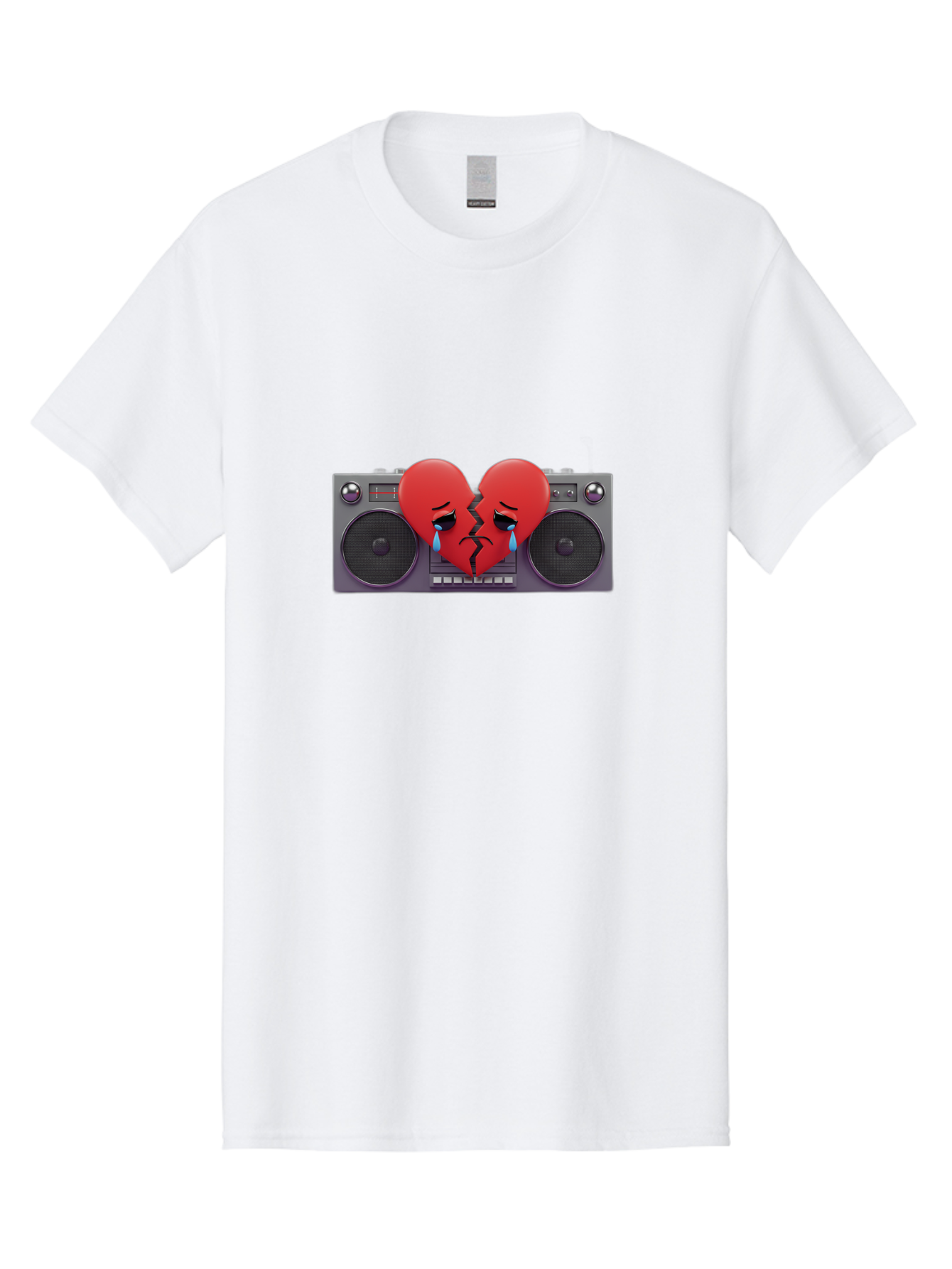 Broken-Heart-Boombox Men'S Graphic Tee, 100% Cotton, Comfortable Casual Summer Wear, Machine Washable, Vintage Camera, Old Camera, Antique Camera, Black Camera, Classic Photography, Photography Equipment, Nostalgic Device, Film Camera, Baf706