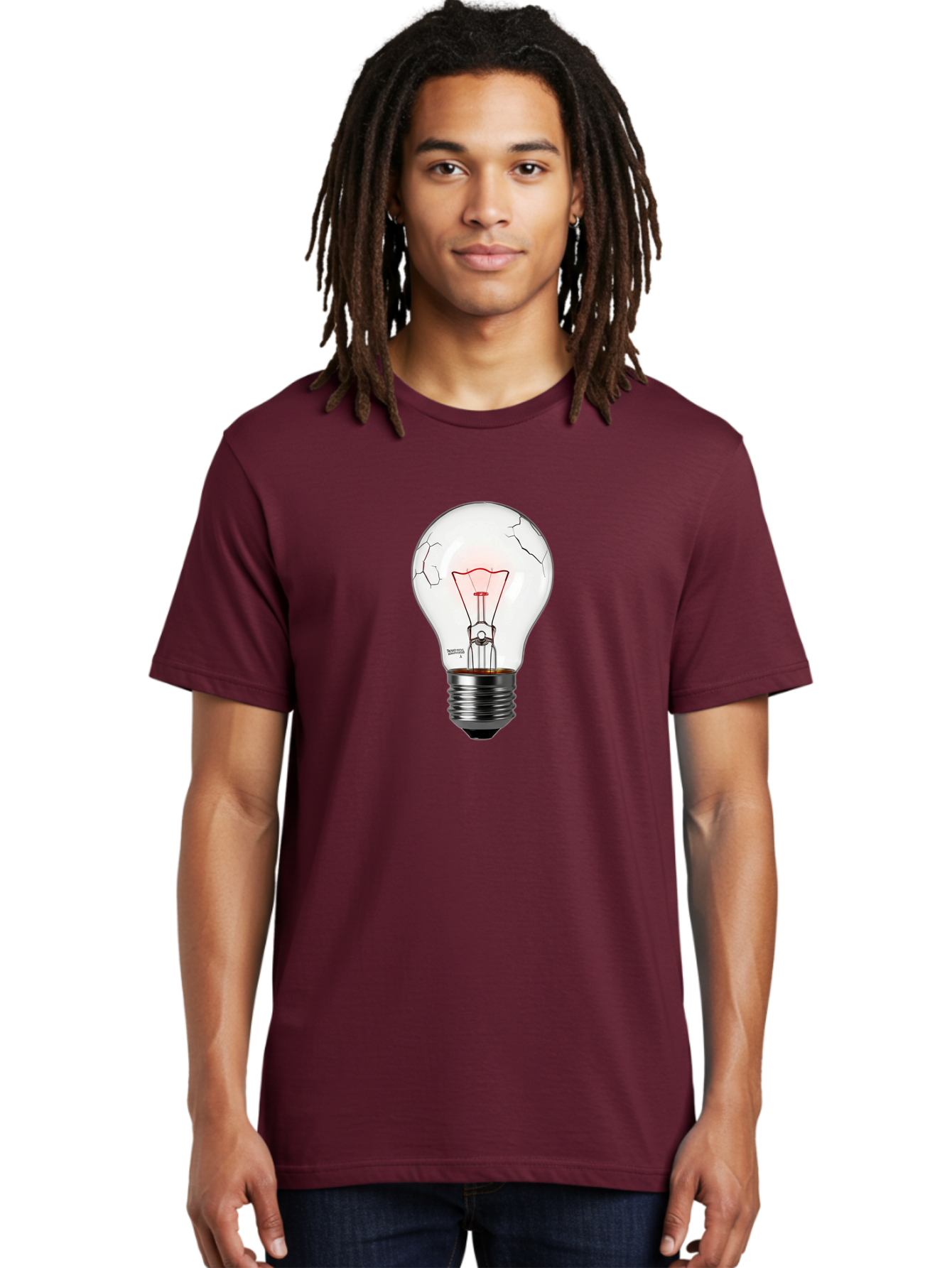 Broken-Light-Bulb-1 Men'S Graphic Tee, 100% Cotton, Comfortable Casual Summer Wear, Machine Washable, Vintage Camera, Old Camera, Antique Camera, Black Camera, Classic Photography, Photography Equipment, Nostalgic Device, Film Camera, Baf707