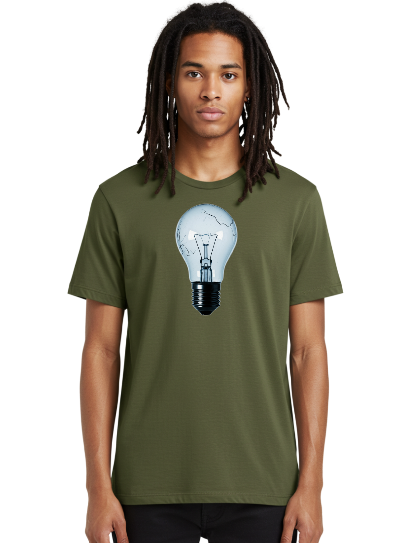 Broken-Light-Bulb-3 Men'S Graphic Tee, 100% Cotton, Comfortable Casual Summer Wear, Machine Washable, Vintage Camera, Old Camera, Antique Camera, Black Camera, Classic Photography, Photography Equipment, Nostalgic Device, Film Camera, Baf709