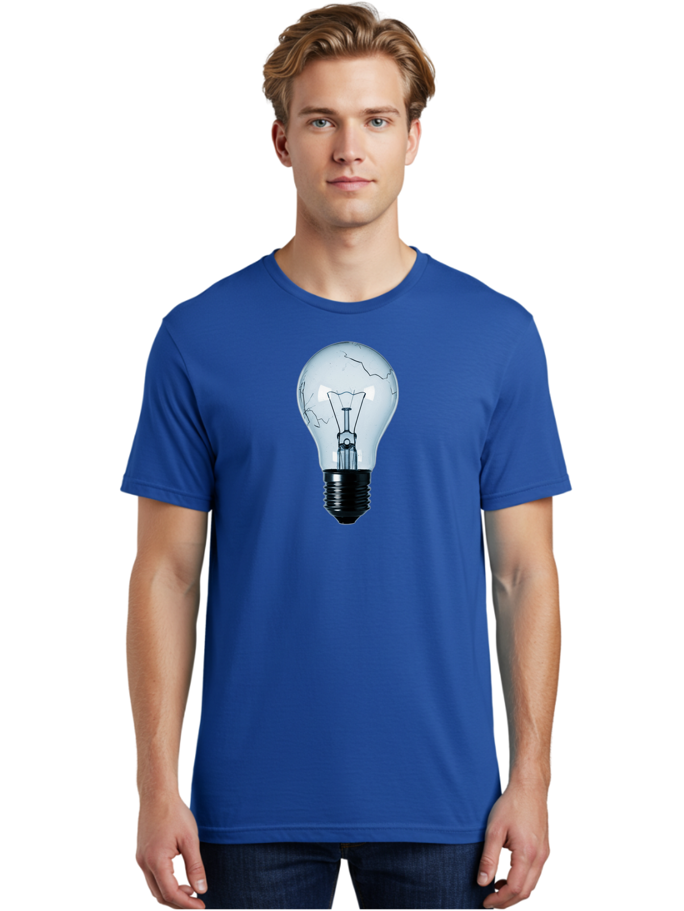 Broken-Light-Bulb-3 Men'S Graphic Tee, 100% Cotton, Comfortable Casual Summer Wear, Machine Washable, Vintage Camera, Old Camera, Antique Camera, Black Camera, Classic Photography, Photography Equipment, Nostalgic Device, Film Camera, Baf709