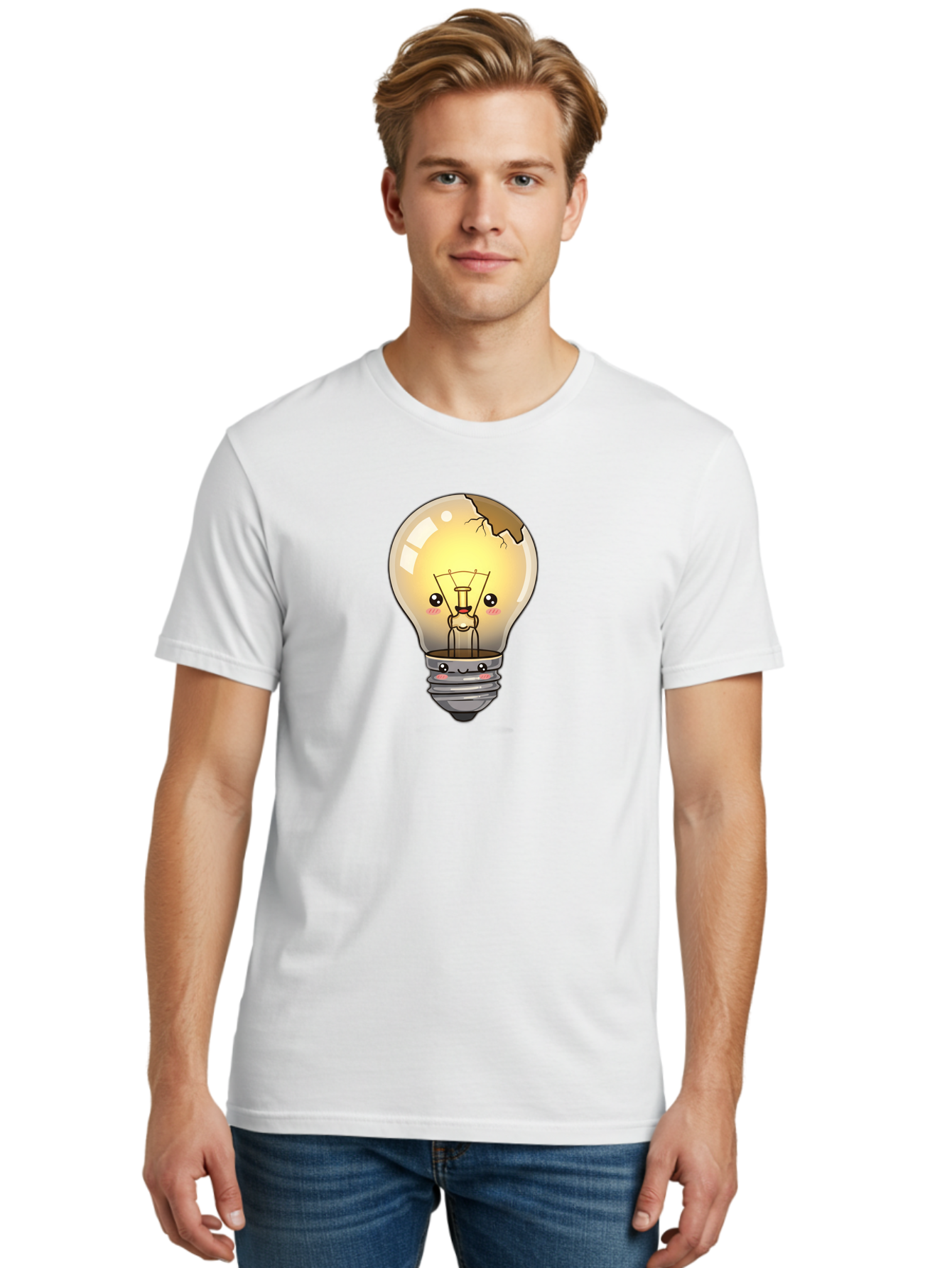 Broken-Light-Bulb Men'S Graphic Tee, 100% Cotton, Comfortable Casual Summer Wear, Machine Washable, Vintage Camera, Old Camera, Antique Camera, Black Camera, Classic Photography, Photography Equipment, Nostalgic Device, Film Camera, Camera Art Baf710