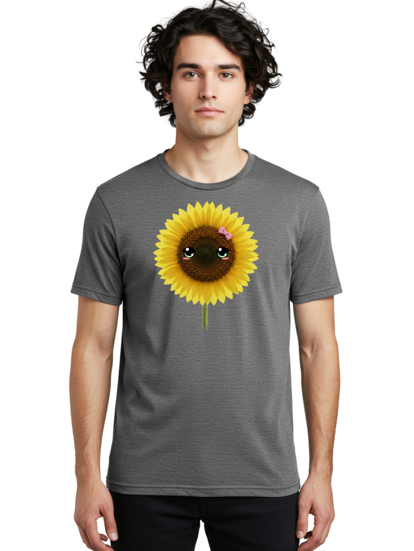 Cartoon-Sunflower Men'S Graphic Tee, 100% Cotton, Comfortable Casual Summer Wear, Machine Washable, Vintage Camera, Old Camera, Antique Camera, Black Camera, Classic Photography, Photography Equipment, Nostalgic Device, Film Camera, Camera Art Baf711