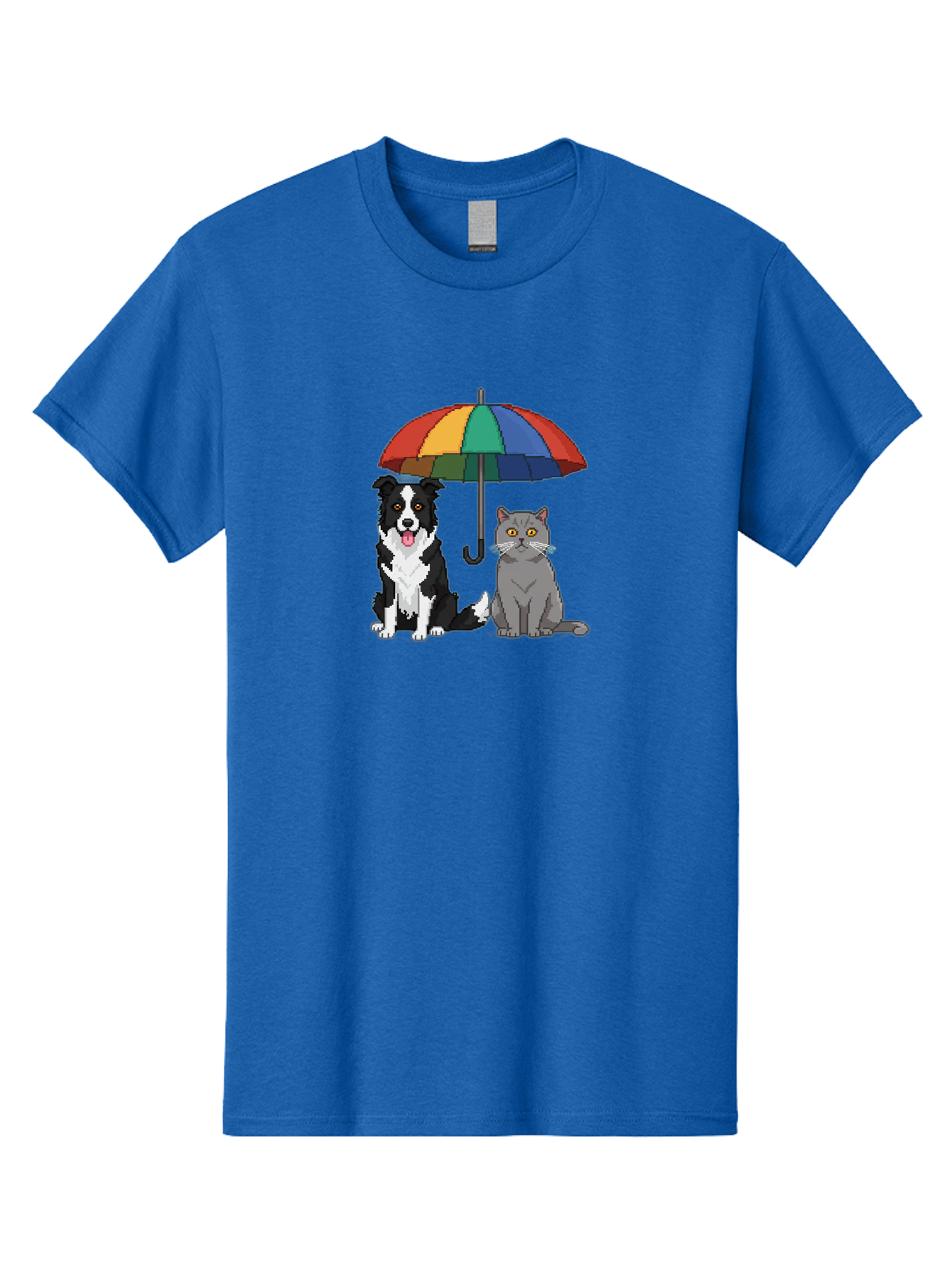Cat-And-Dog-Under-Umbrella-3 Men'S Graphic Tee, 100% Cotton, Comfortable Casual Summer Wear, Machine Washable, Vintage Camera, Old Camera, Antique Camera, Black Camera, Classic Photography, Photography Equipment, Nostalgic Device, Film Camera, Baf717
