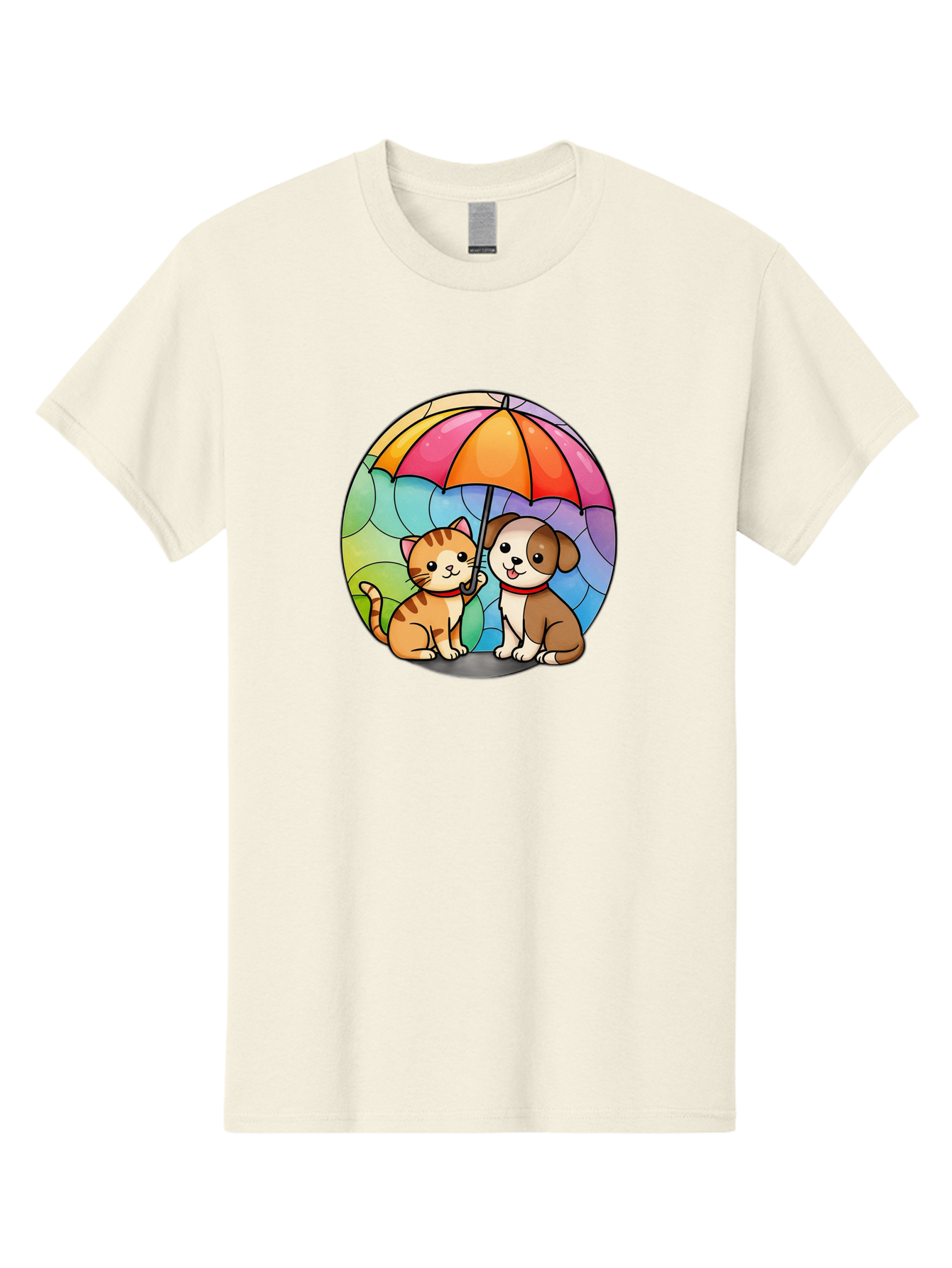 Cat-And-Dog-Under-Umbrella-6 Men'S Graphic Tee, 100% Cotton, Comfortable Casual Summer Wear, Machine Washable, Vintage Camera, Old Camera, Antique Camera, Black Camera, Classic Photography, Photography Equipment, Nostalgic Device, Film Camera, Baf720