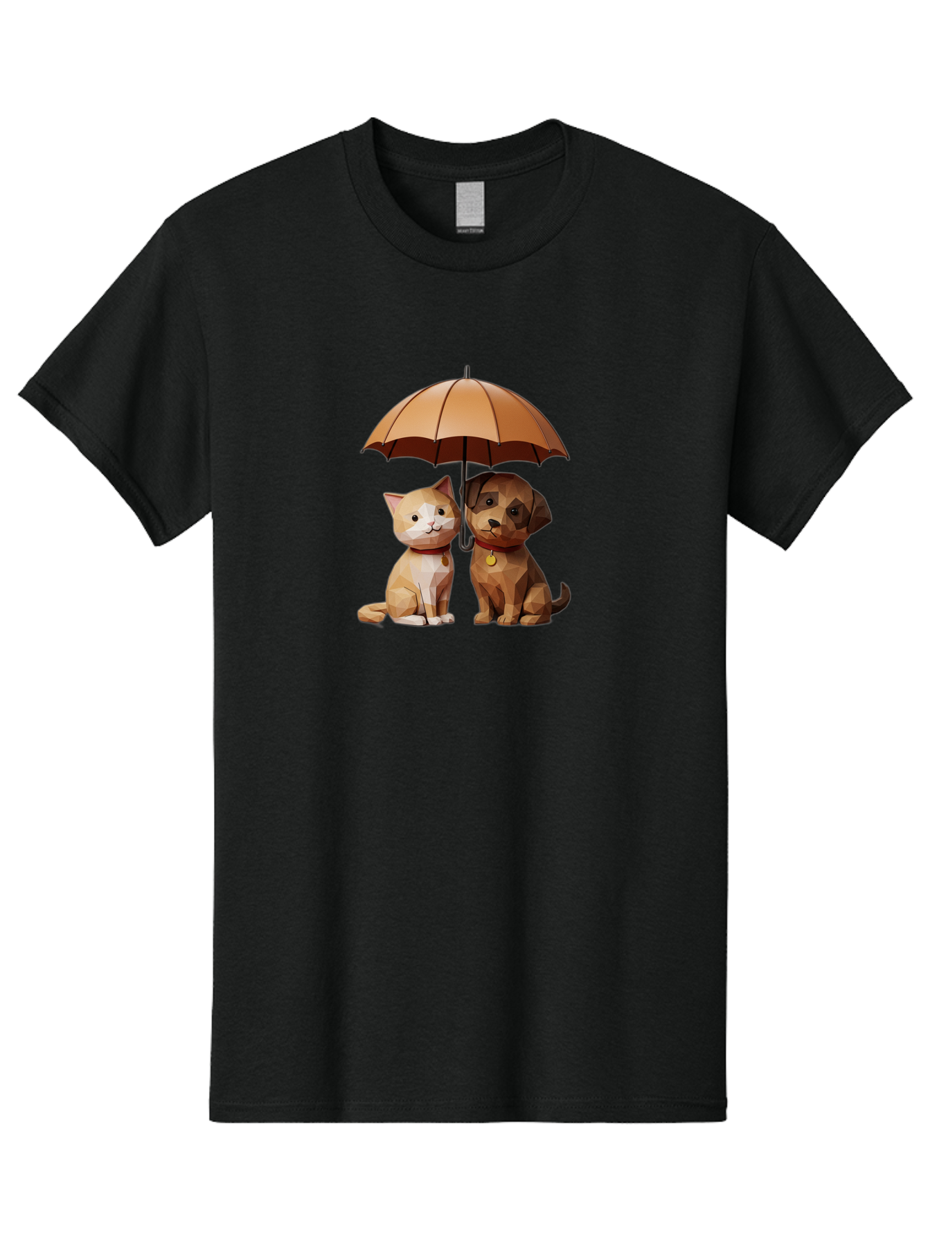 Cat-And-Dog-Under-Umbrella-7 Men'S Graphic Tee, 100% Cotton, Comfortable Casual Summer Wear, Machine Washable, Vintage Camera, Old Camera, Antique Camera, Black Camera, Classic Photography, Photography Equipment, Nostalgic Device, Film Camera, Baf721
