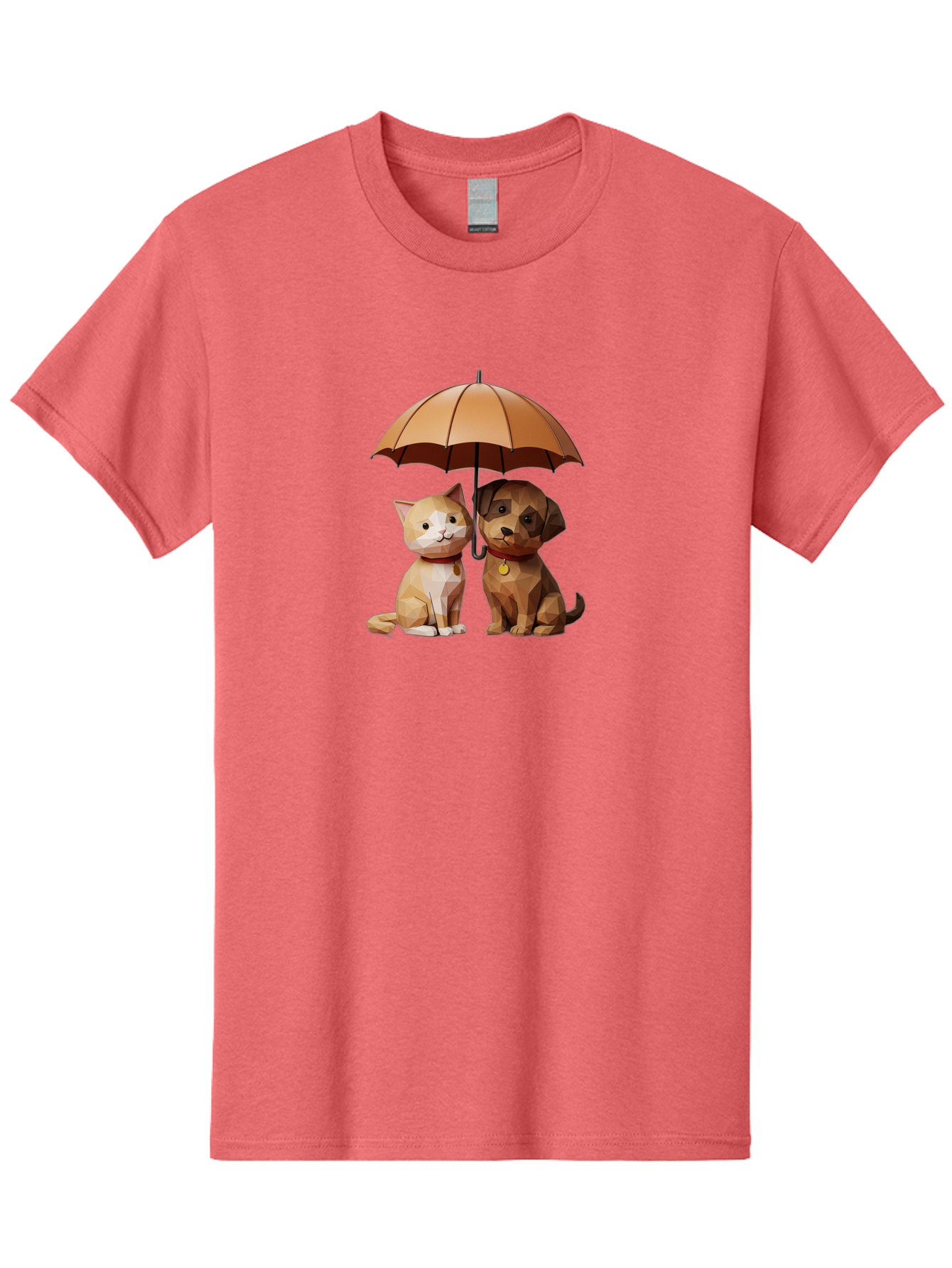 Cat-And-Dog-Under-Umbrella-7 Men'S Graphic Tee, 100% Cotton, Comfortable Casual Summer Wear, Machine Washable, Vintage Camera, Old Camera, Antique Camera, Black Camera, Classic Photography, Photography Equipment, Nostalgic Device, Film Camera, Baf721