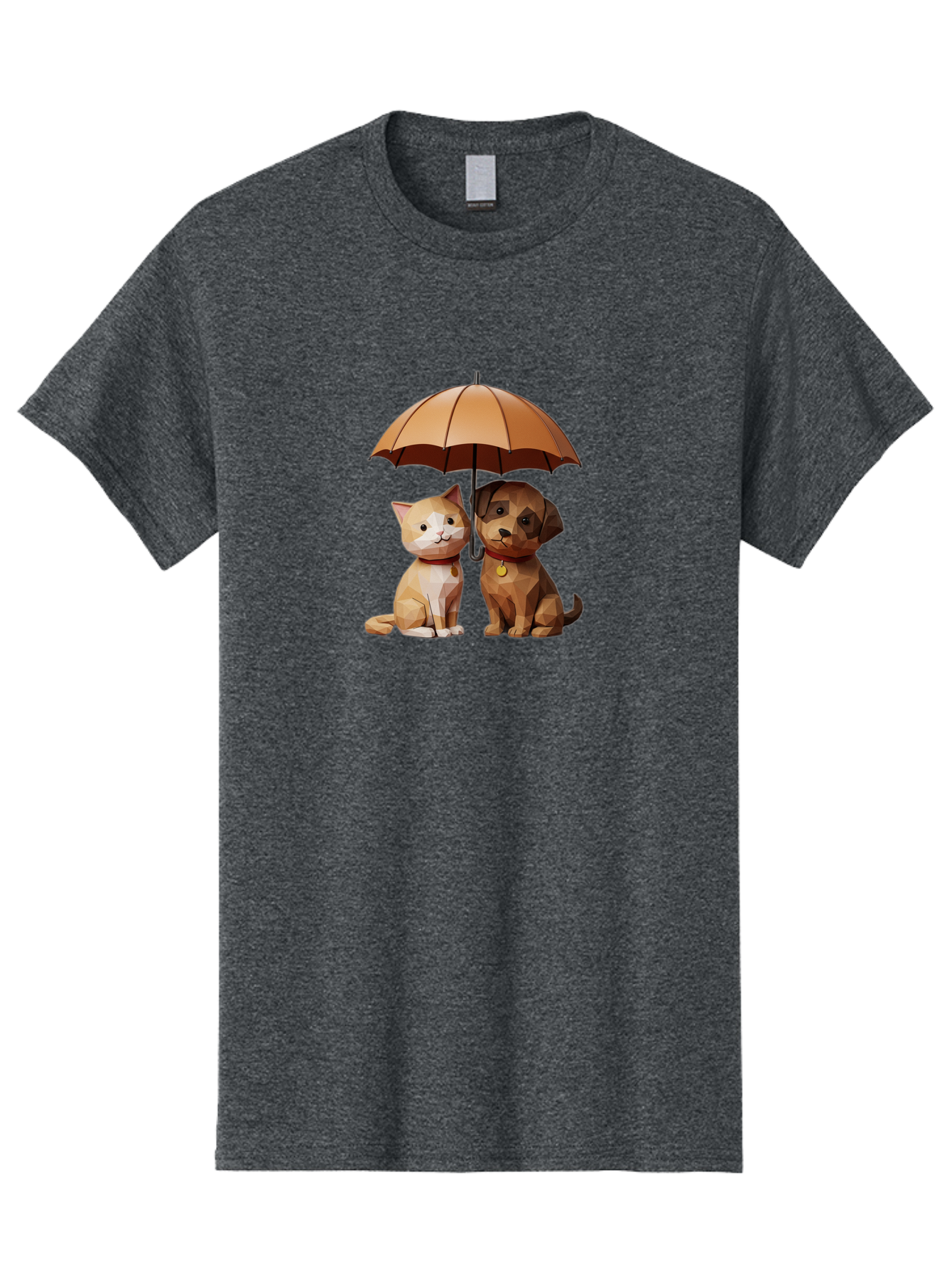 Cat-And-Dog-Under-Umbrella-7 Men'S Graphic Tee, 100% Cotton, Comfortable Casual Summer Wear, Machine Washable, Vintage Camera, Old Camera, Antique Camera, Black Camera, Classic Photography, Photography Equipment, Nostalgic Device, Film Camera, Baf721