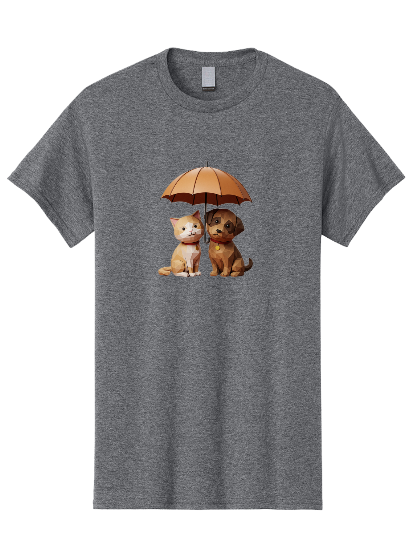 Cat-And-Dog-Under-Umbrella-7 Men'S Graphic Tee, 100% Cotton, Comfortable Casual Summer Wear, Machine Washable, Vintage Camera, Old Camera, Antique Camera, Black Camera, Classic Photography, Photography Equipment, Nostalgic Device, Film Camera, Baf721