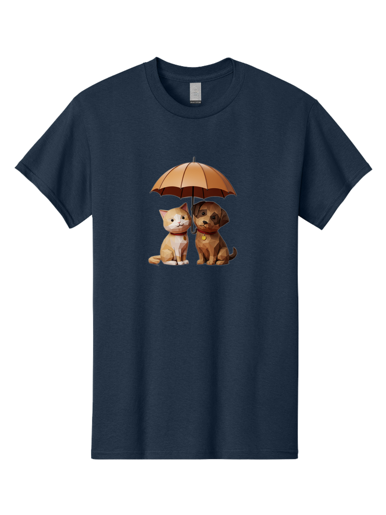 Cat-And-Dog-Under-Umbrella-7 Men'S Graphic Tee, 100% Cotton, Comfortable Casual Summer Wear, Machine Washable, Vintage Camera, Old Camera, Antique Camera, Black Camera, Classic Photography, Photography Equipment, Nostalgic Device, Film Camera, Baf721