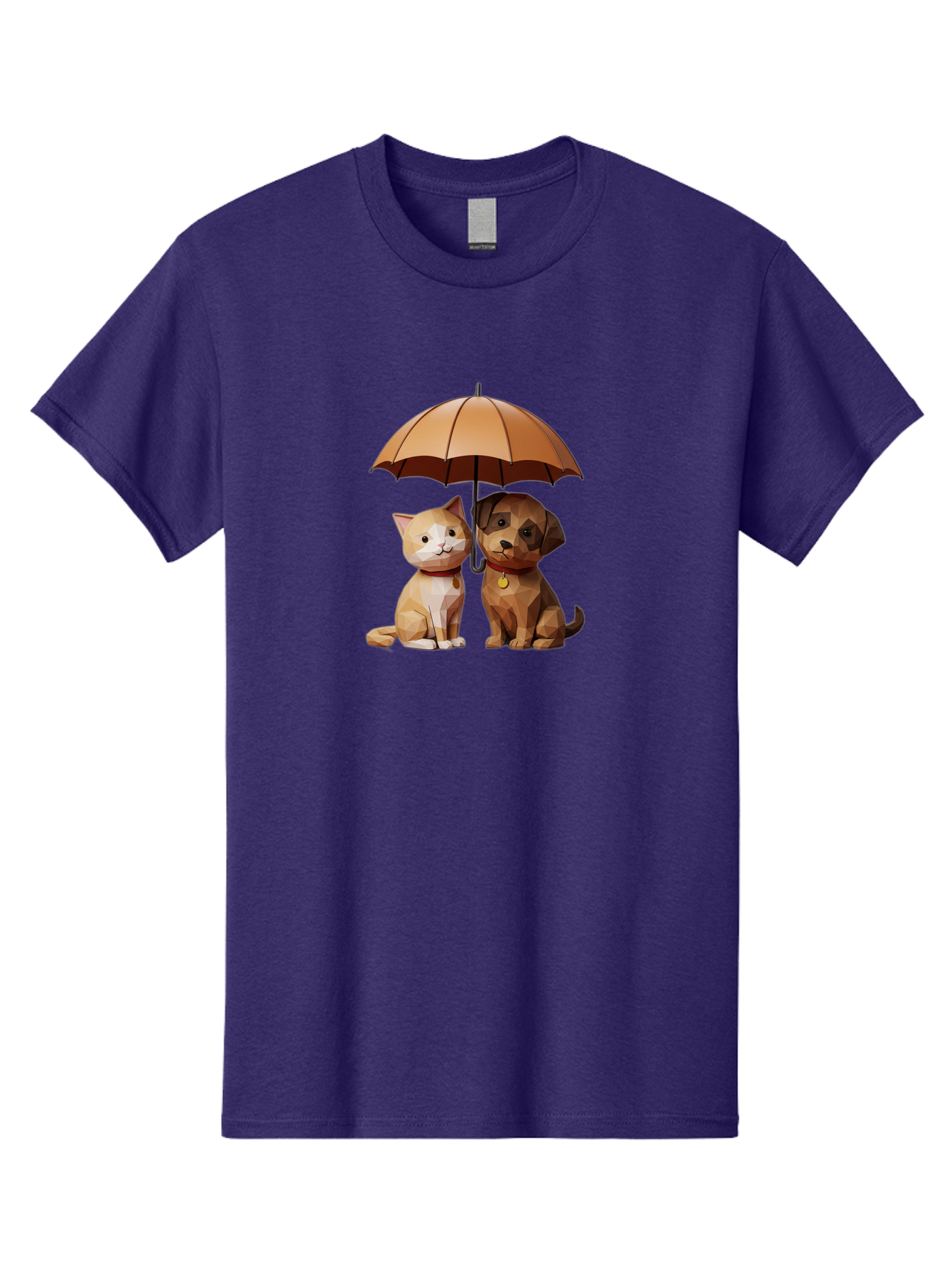 Cat-And-Dog-Under-Umbrella-7 Men'S Graphic Tee, 100% Cotton, Comfortable Casual Summer Wear, Machine Washable, Vintage Camera, Old Camera, Antique Camera, Black Camera, Classic Photography, Photography Equipment, Nostalgic Device, Film Camera, Baf721