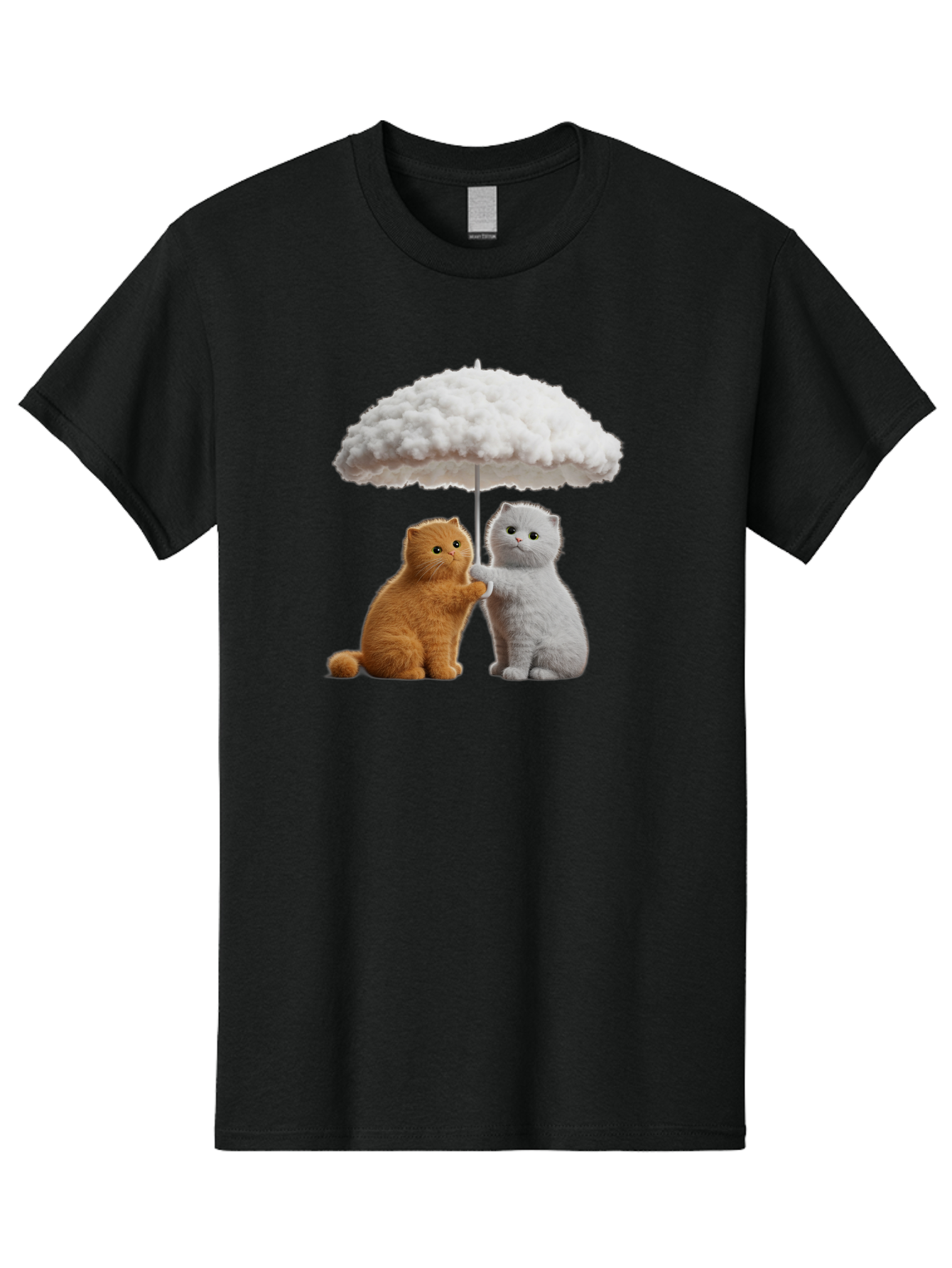 Cats-Under-Cloudy-Umbrella Men'S Graphic Tee, 100% Cotton, Comfortable Casual Summer Wear, Machine Washable, Vintage Camera, Old Camera, Antique Camera, Black Camera, Classic Photography, Photography Equipment, Nostalgic Device, Film Camera, Baf725