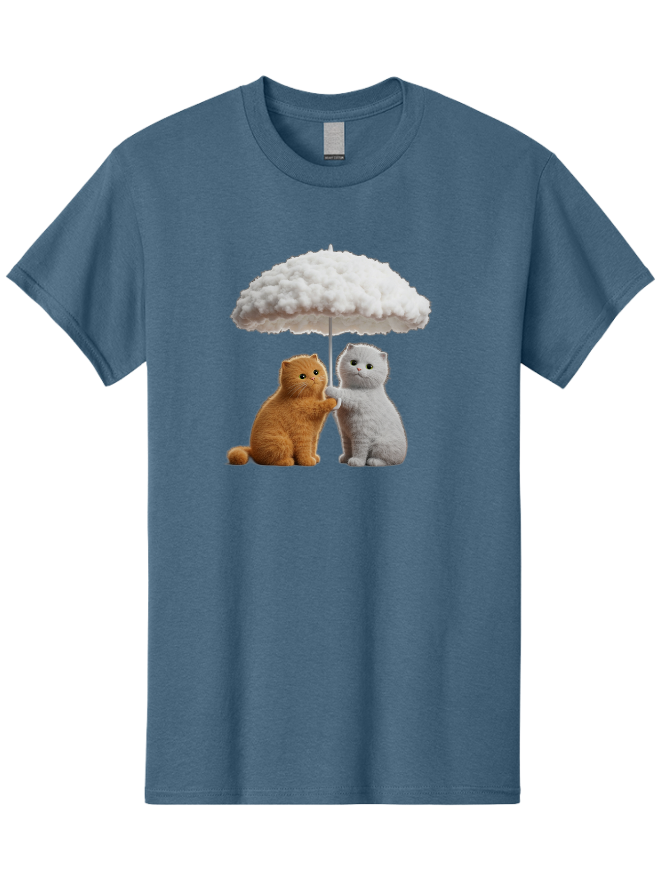 Cats-Under-Cloudy-Umbrella Men'S Graphic Tee, 100% Cotton, Comfortable Casual Summer Wear, Machine Washable, Vintage Camera, Old Camera, Antique Camera, Black Camera, Classic Photography, Photography Equipment, Nostalgic Device, Film Camera, Baf725