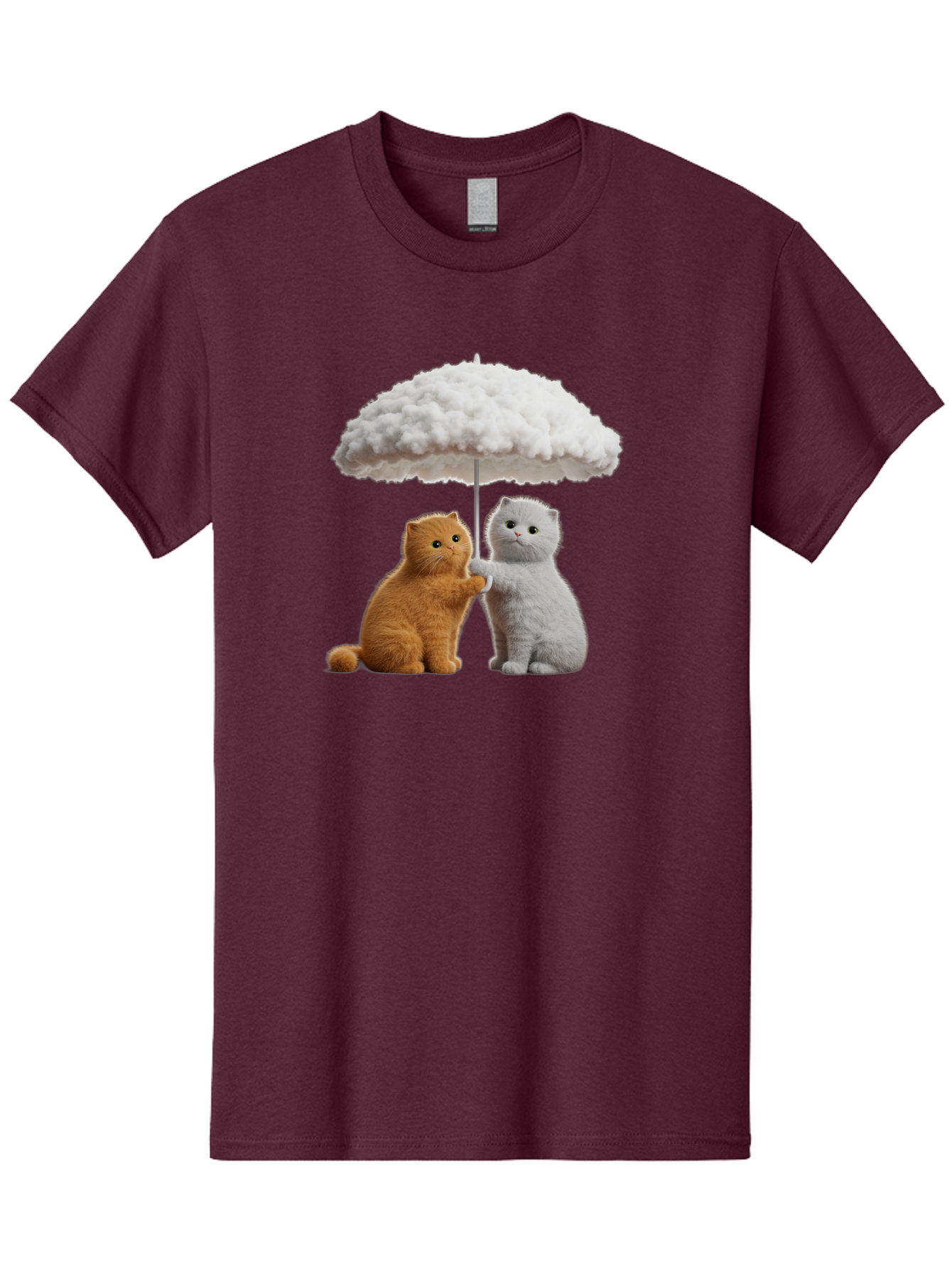 Cats-Under-Cloudy-Umbrella Men'S Graphic Tee, 100% Cotton, Comfortable Casual Summer Wear, Machine Washable, Vintage Camera, Old Camera, Antique Camera, Black Camera, Classic Photography, Photography Equipment, Nostalgic Device, Film Camera, Baf725