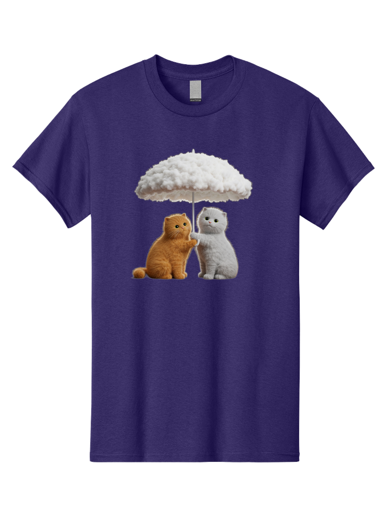 Cats-Under-Cloudy-Umbrella Men'S Graphic Tee, 100% Cotton, Comfortable Casual Summer Wear, Machine Washable, Vintage Camera, Old Camera, Antique Camera, Black Camera, Classic Photography, Photography Equipment, Nostalgic Device, Film Camera, Baf725