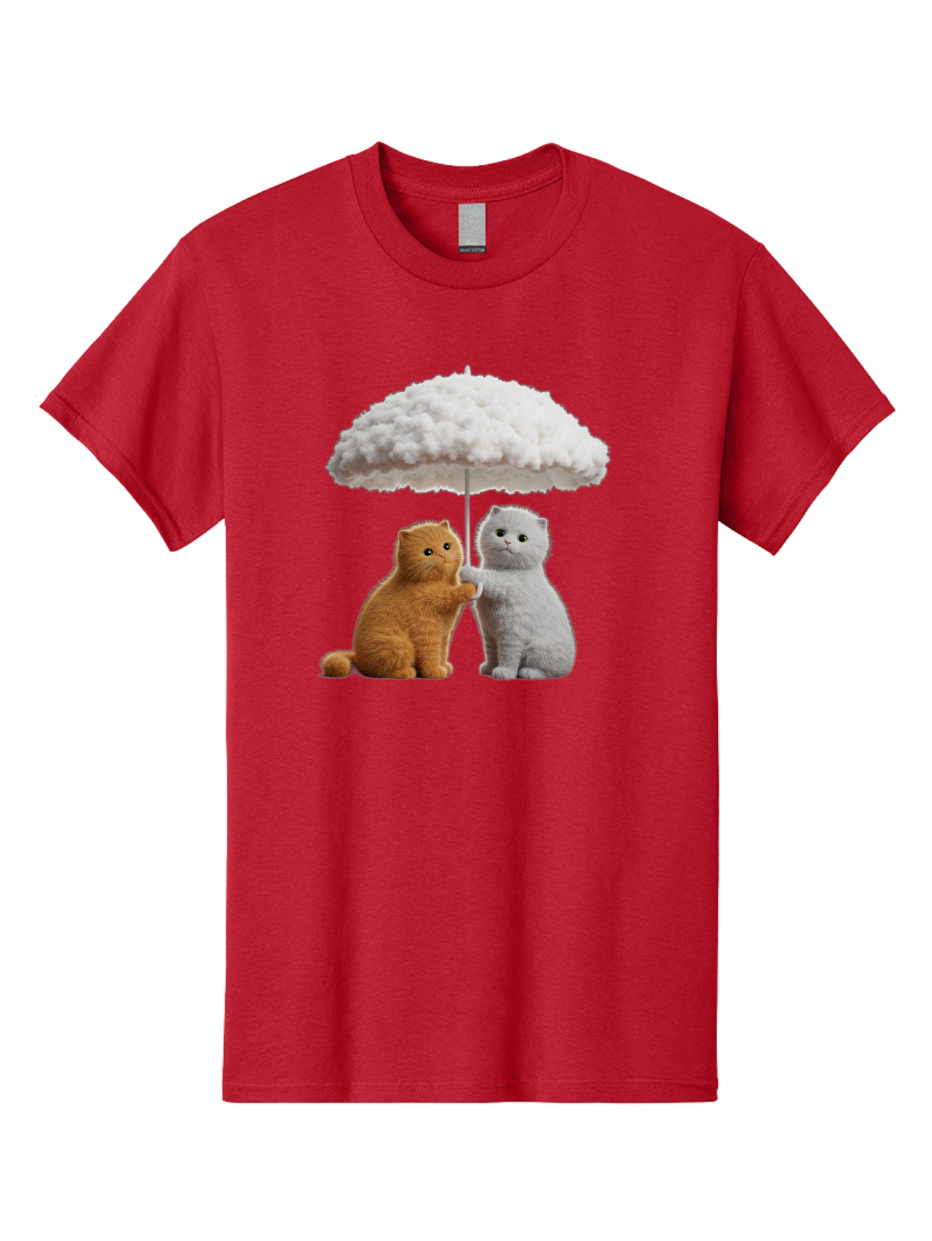 Cats-Under-Cloudy-Umbrella Men'S Graphic Tee, 100% Cotton, Comfortable Casual Summer Wear, Machine Washable, Vintage Camera, Old Camera, Antique Camera, Black Camera, Classic Photography, Photography Equipment, Nostalgic Device, Film Camera, Baf725