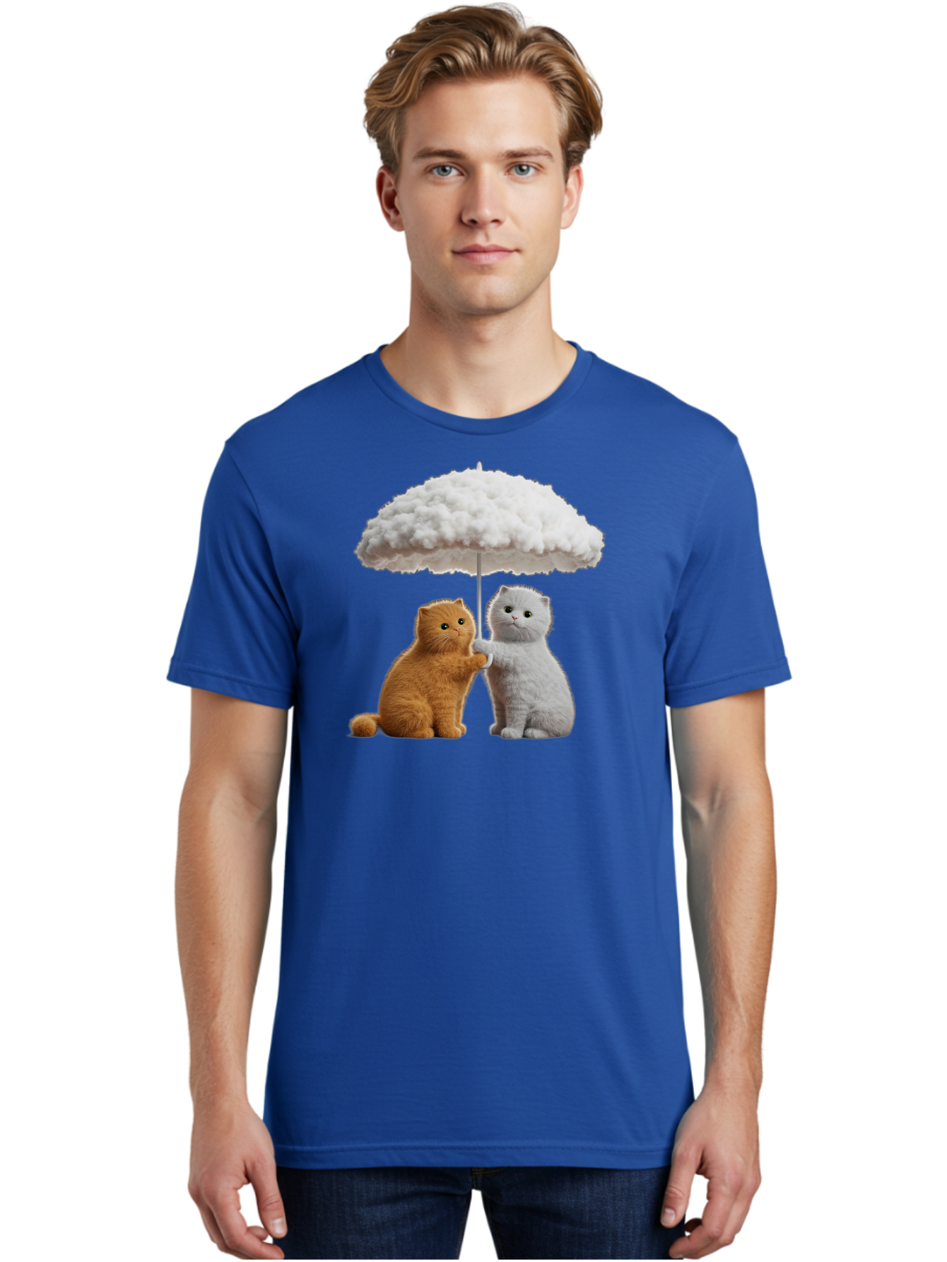 Cats-Under-Cloudy-Umbrella Men'S Graphic Tee, 100% Cotton, Comfortable Casual Summer Wear, Machine Washable, Vintage Camera, Old Camera, Antique Camera, Black Camera, Classic Photography, Photography Equipment, Nostalgic Device, Film Camera, Baf725