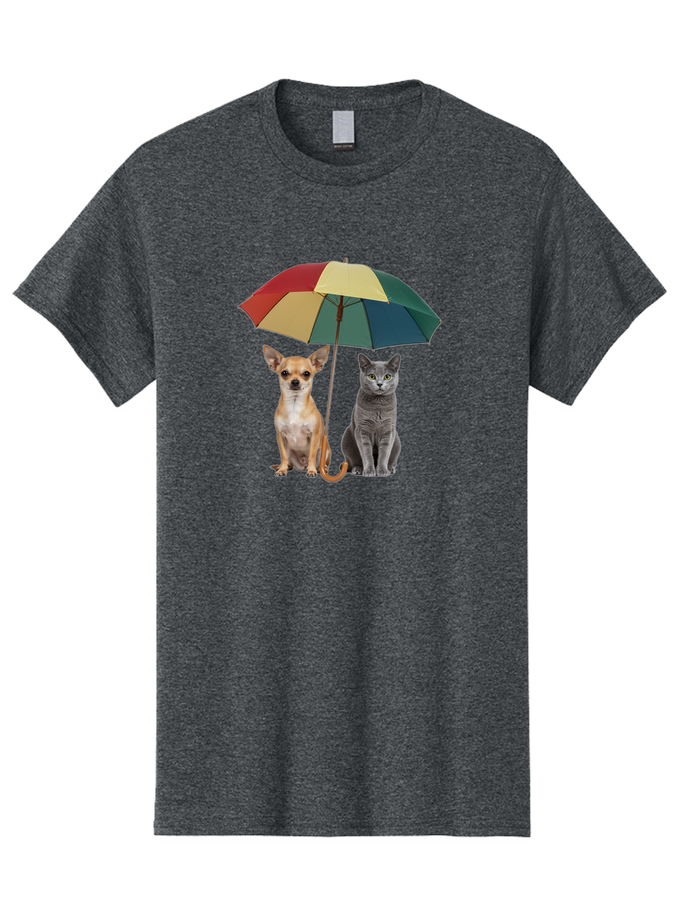Colorful-Umbrella-Cat-Dog Men'S Graphic Tee, 100% Cotton, Comfortable Casual Summer Wear, Machine Washable, Vintage Camera, Old Camera, Antique Camera, Black Camera, Classic Photography, Photography Equipment, Nostalgic Device, Film Camera, Baf728