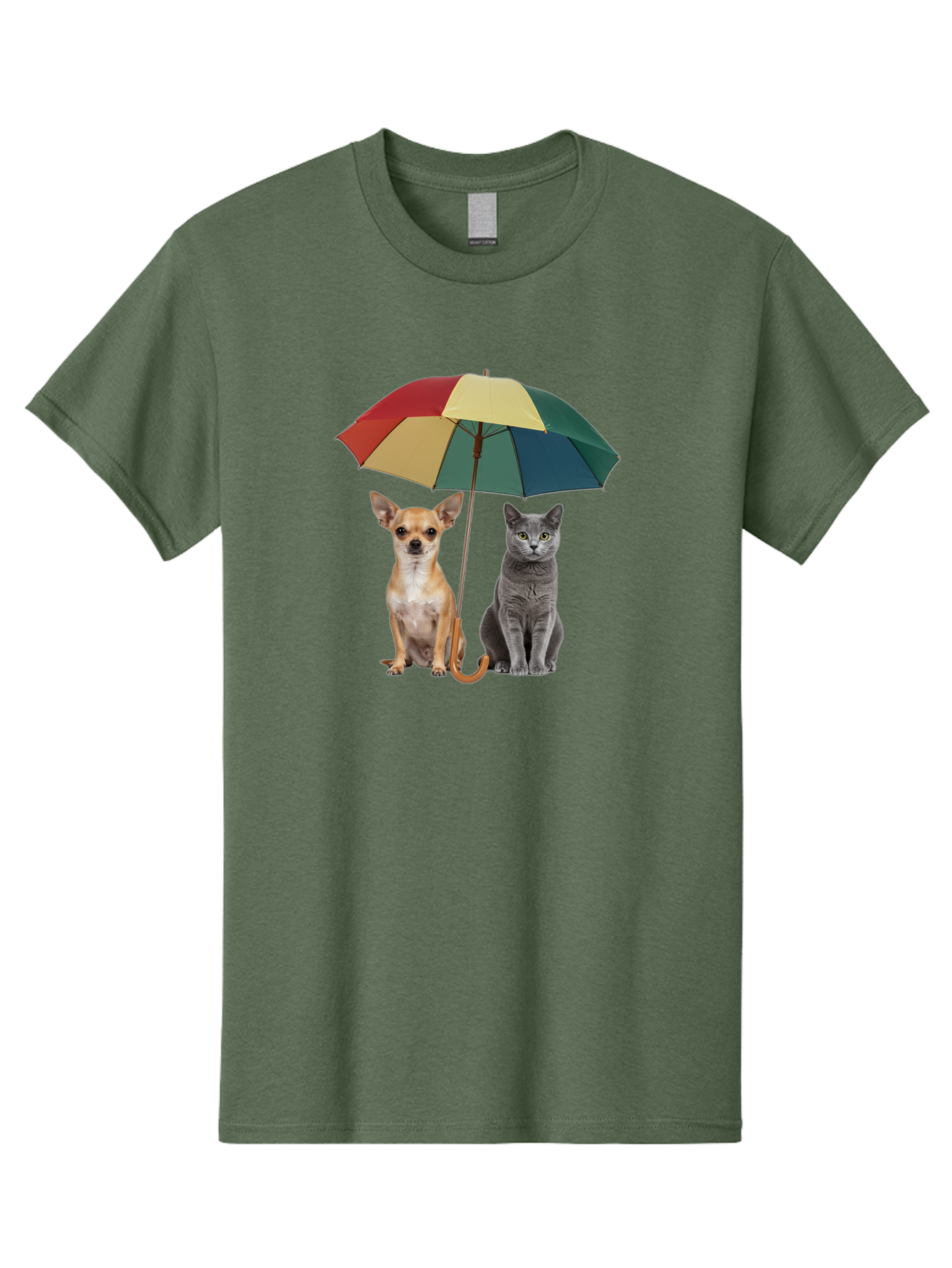 Colorful-Umbrella-Cat-Dog Men'S Graphic Tee, 100% Cotton, Comfortable Casual Summer Wear, Machine Washable, Vintage Camera, Old Camera, Antique Camera, Black Camera, Classic Photography, Photography Equipment, Nostalgic Device, Film Camera, Baf728
