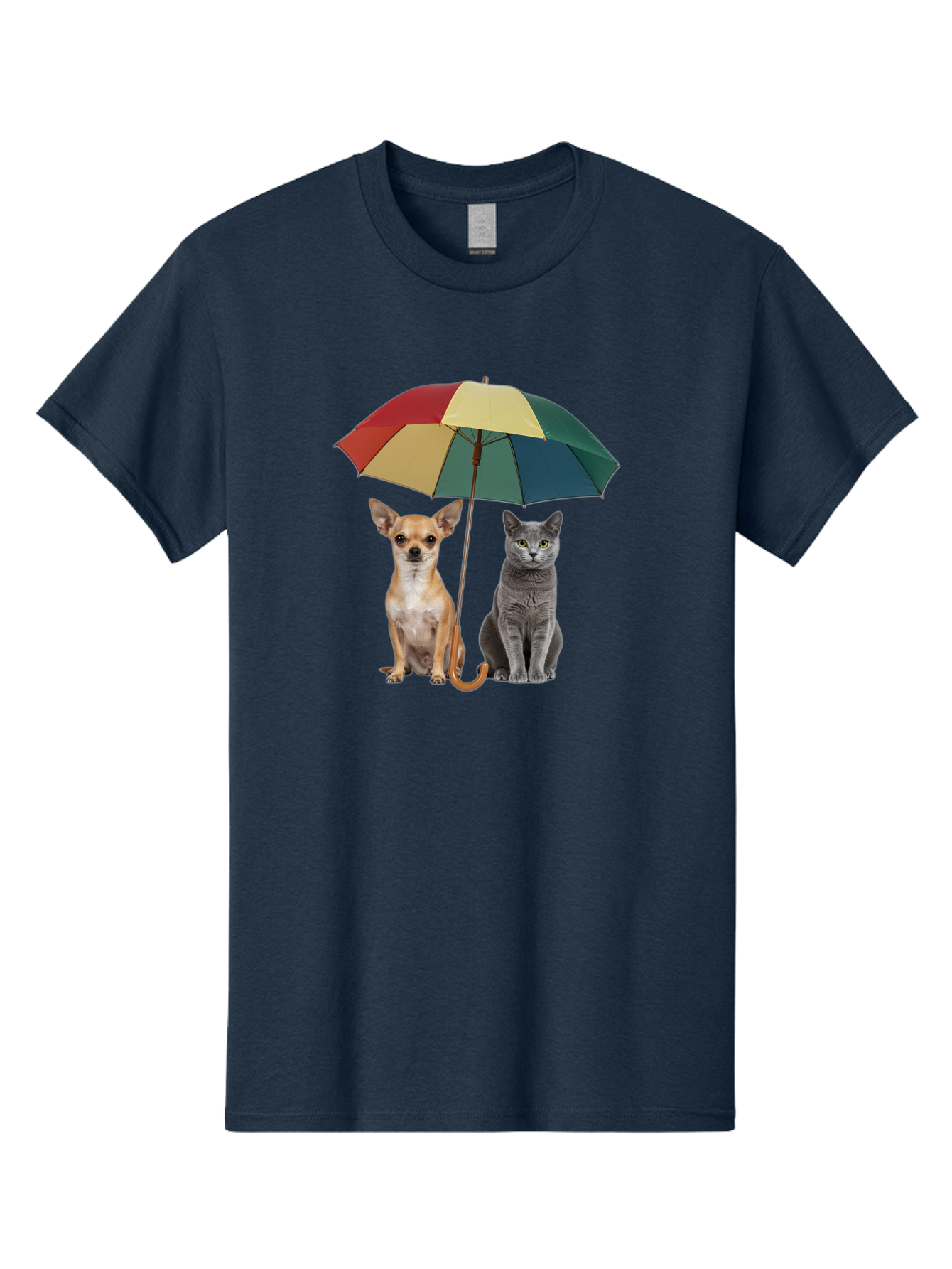 Colorful-Umbrella-Cat-Dog Men'S Graphic Tee, 100% Cotton, Comfortable Casual Summer Wear, Machine Washable, Vintage Camera, Old Camera, Antique Camera, Black Camera, Classic Photography, Photography Equipment, Nostalgic Device, Film Camera, Baf728