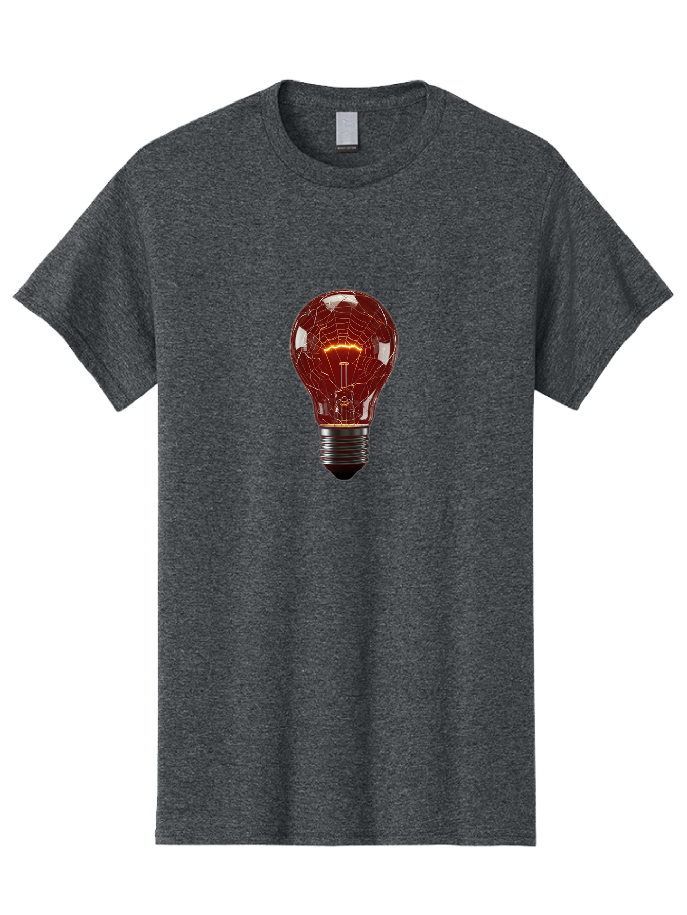 Cracked-Light-Bulb-1 Men'S Graphic Tee, 100% Cotton, Comfortable Casual Summer Wear, Machine Washable, Vintage Camera, Old Camera, Antique Camera, Black Camera, Classic Photography, Photography Equipment, Nostalgic Device, Film Camera, Baf731