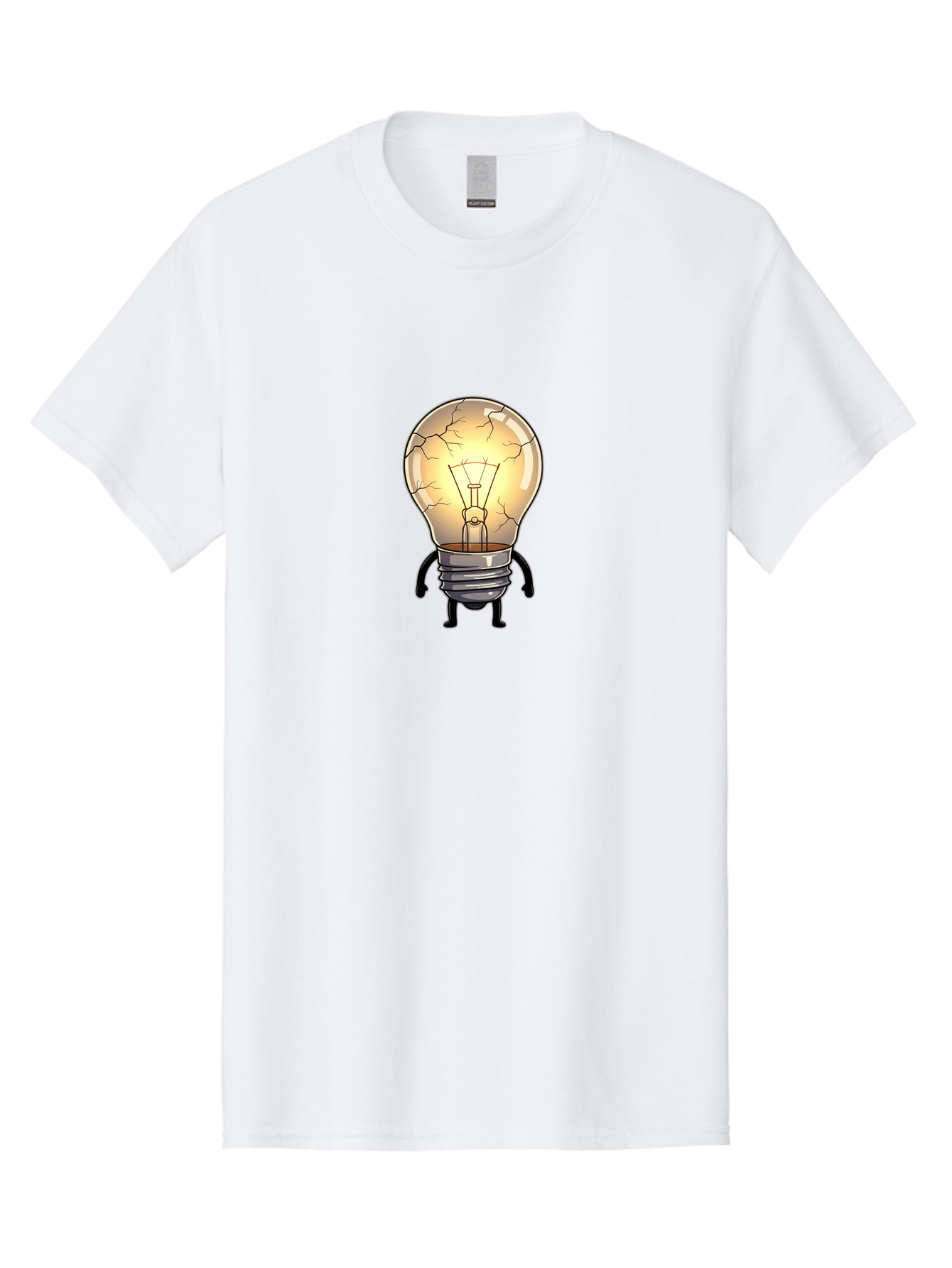 Cracked-Light-Bulb-10 Men'S Graphic Tee, 100% Cotton, Comfortable Casual Summer Wear, Machine Washable, Vintage Camera, Old Camera, Antique Camera, Black Camera, Classic Photography, Photography Equipment, Nostalgic Device, Film Camera, Baf732