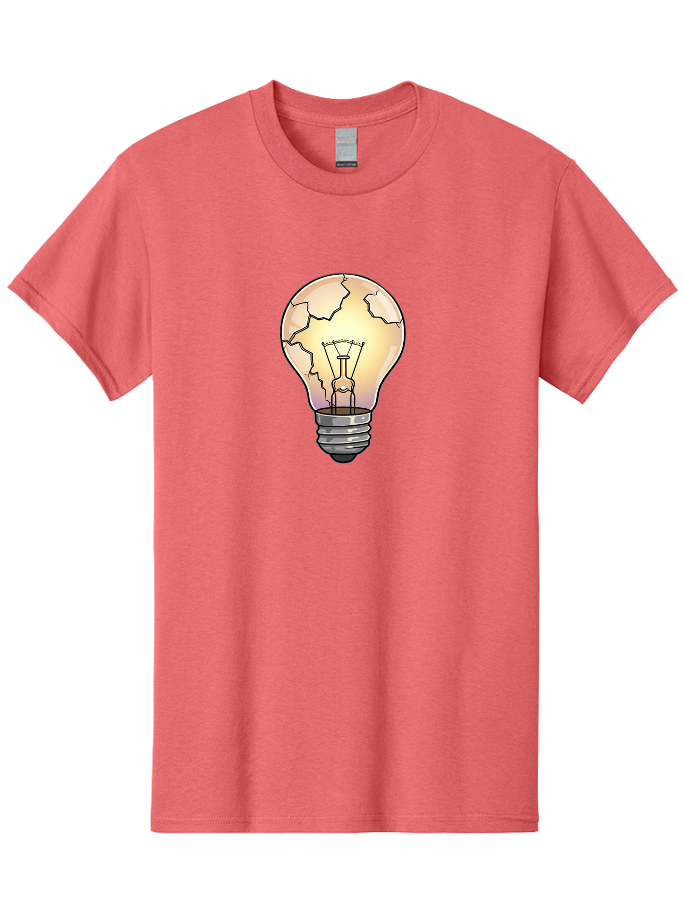 Cracked-Light-Bulb-11 Men'S Graphic Tee, 100% Cotton, Comfortable Casual Summer Wear, Machine Washable, Vintage Camera, Old Camera, Antique Camera, Black Camera, Classic Photography, Photography Equipment, Nostalgic Device, Film Camera, Baf733