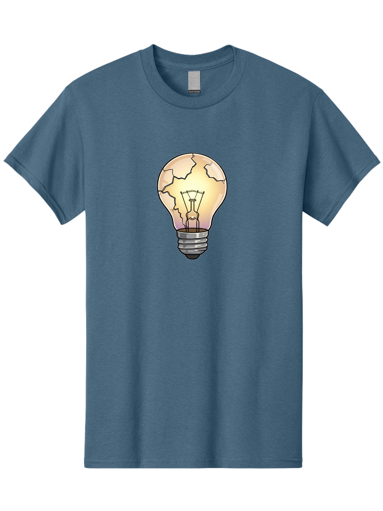 Cracked-Light-Bulb-11 Men'S Graphic Tee, 100% Cotton, Comfortable Casual Summer Wear, Machine Washable, Vintage Camera, Old Camera, Antique Camera, Black Camera, Classic Photography, Photography Equipment, Nostalgic Device, Film Camera, Baf733