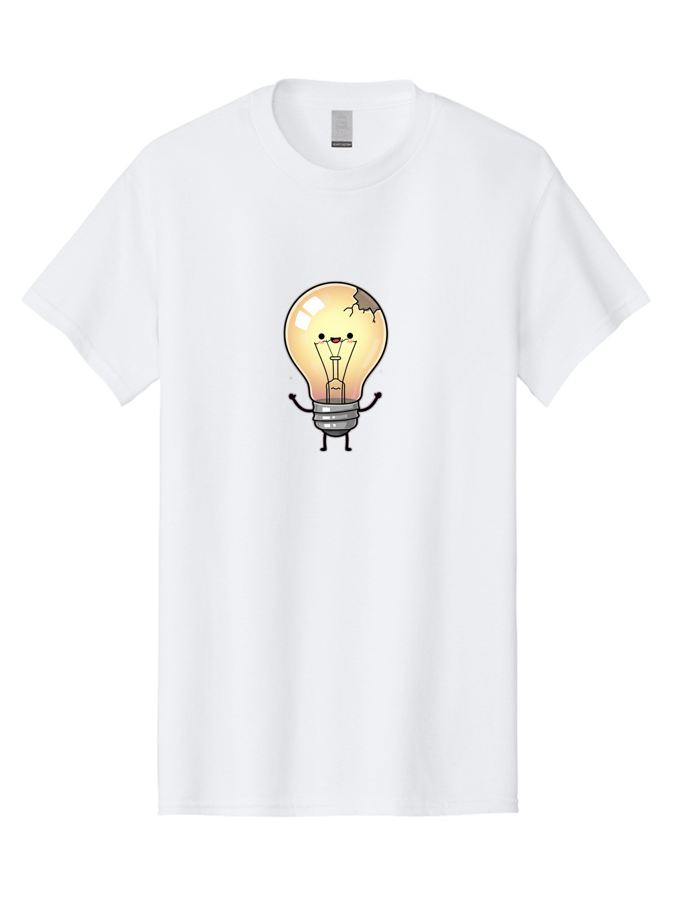 Cracked-Light-Bulb-16 Men'S Graphic Tee, 100% Cotton, Comfortable Casual Summer Wear, Machine Washable, Vintage Camera, Old Camera, Antique Camera, Black Camera, Classic Photography, Photography Equipment, Nostalgic Device, Film Camera, Baf738