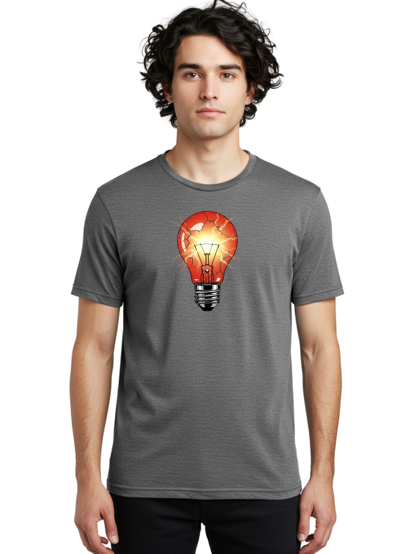 Cracked-Light-Bulb-17 Men'S Graphic Tee, 100% Cotton, Comfortable Casual Summer Wear, Machine Washable, Vintage Camera, Old Camera, Antique Camera, Black Camera, Classic Photography, Photography Equipment, Nostalgic Device, Film Camera, Baf739