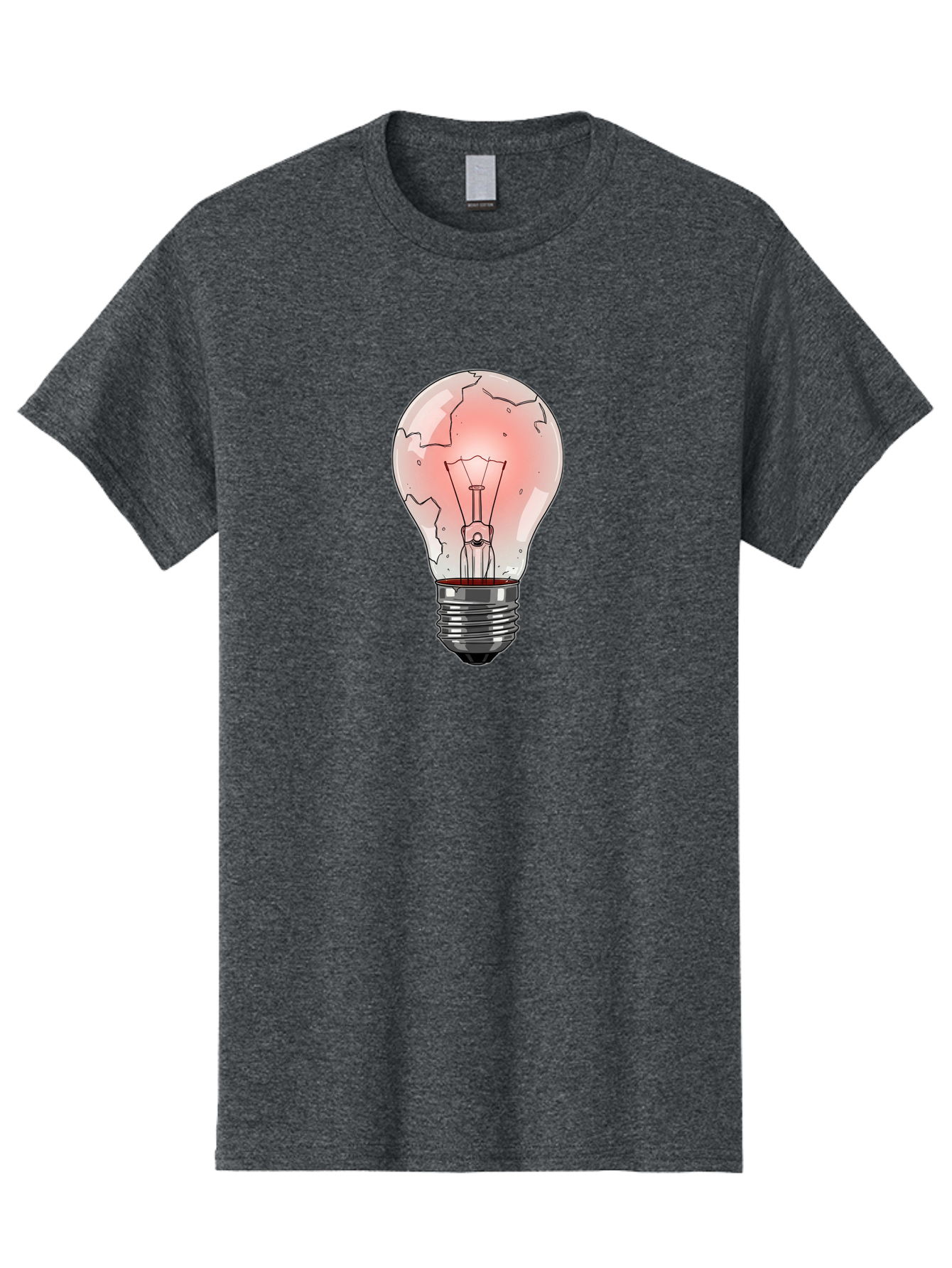 Cracked-Light-Bulb-18 Men'S Graphic Tee, 100% Cotton, Comfortable Casual Summer Wear, Machine Washable, Vintage Camera, Old Camera, Antique Camera, Black Camera, Classic Photography, Photography Equipment, Nostalgic Device, Film Camera, Baf740