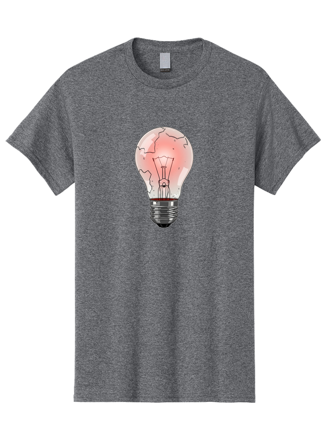 Cracked-Light-Bulb-18 Men'S Graphic Tee, 100% Cotton, Comfortable Casual Summer Wear, Machine Washable, Vintage Camera, Old Camera, Antique Camera, Black Camera, Classic Photography, Photography Equipment, Nostalgic Device, Film Camera, Baf740