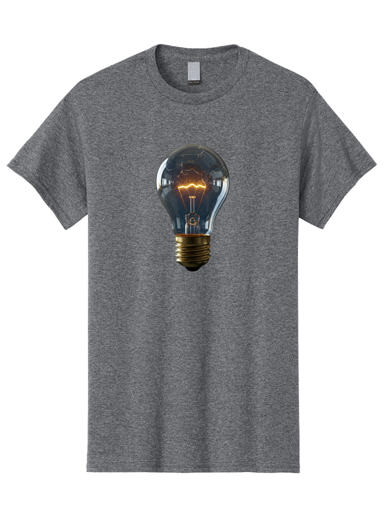 Cracked-Light-Bulb-19 Men'S Graphic Tee, 100% Cotton, Comfortable Casual Summer Wear, Machine Washable, Vintage Camera, Old Camera, Antique Camera, Black Camera, Classic Photography, Photography Equipment, Nostalgic Device, Film Camera, Baf741