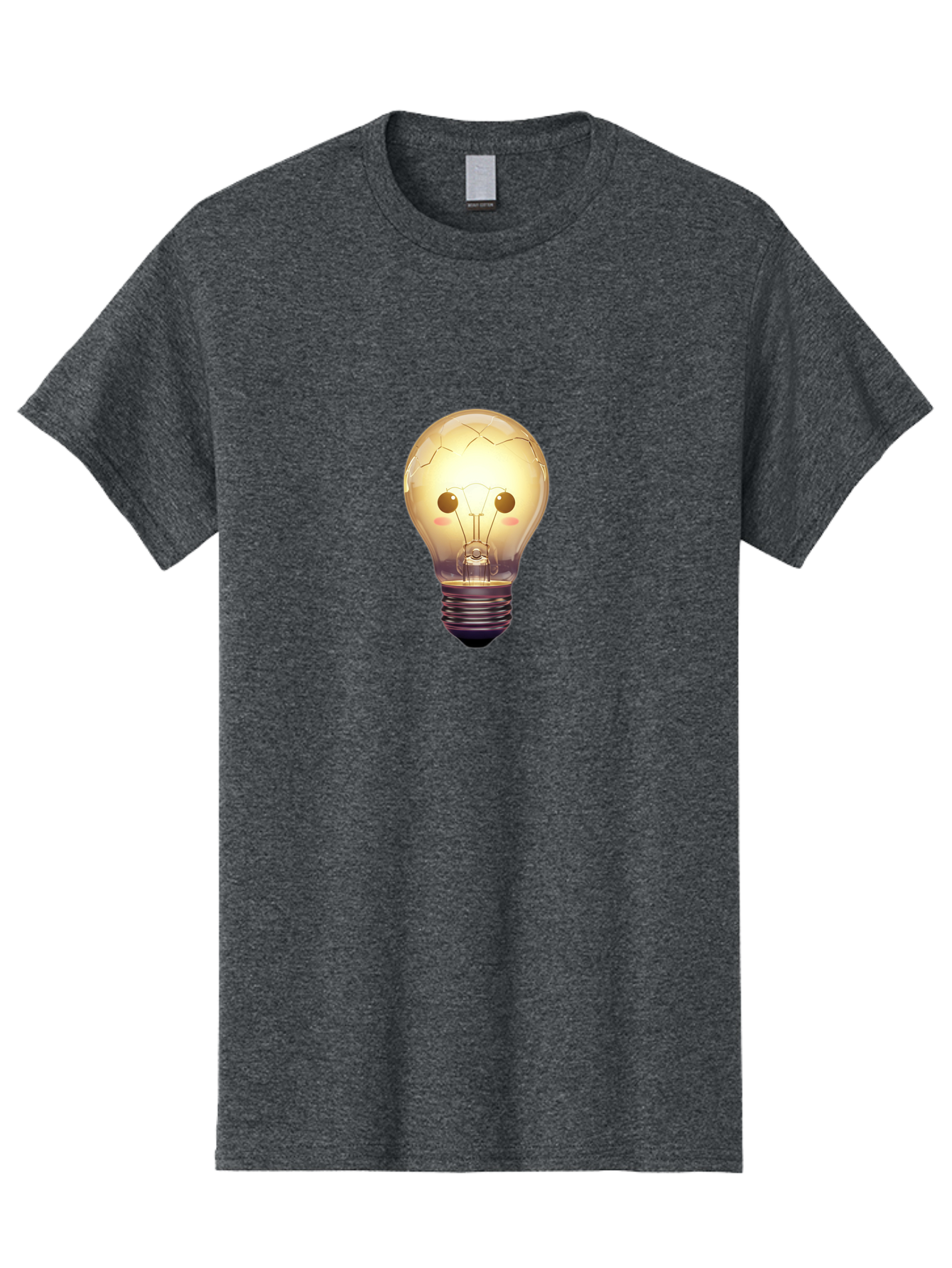 Cracked-Light-Bulb-5 Men'S Graphic Tee, 100% Cotton, Comfortable Casual Summer Wear, Machine Washable, Vintage Camera, Old Camera, Antique Camera, Black Camera, Classic Photography, Photography Equipment, Nostalgic Device, Film Camera, Baf745