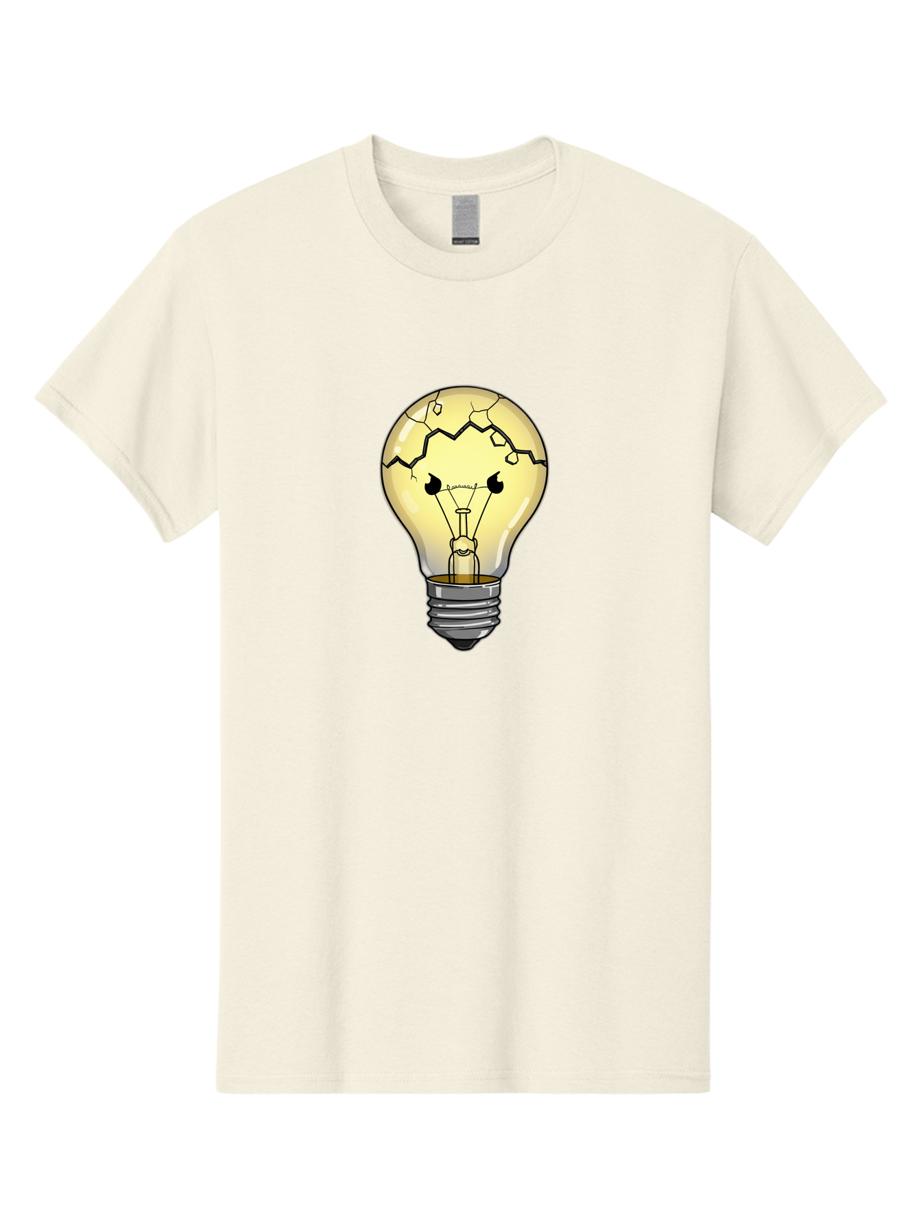 Cracked-Light-Bulb-6 Men'S Graphic Tee, 100% Cotton, Comfortable Casual Summer Wear, Machine Washable, Vintage Camera, Old Camera, Antique Camera, Black Camera, Classic Photography, Photography Equipment, Nostalgic Device, Film Camera, Baf746