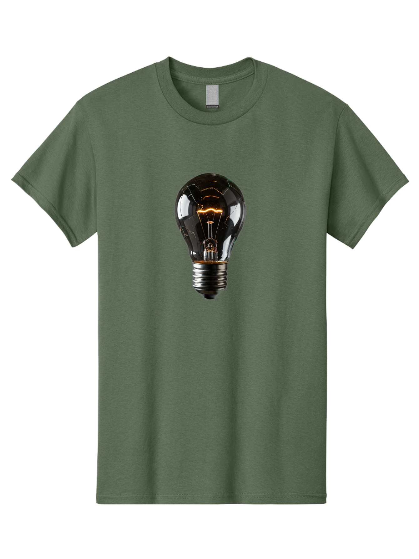 Cracked-Light-Bulb Men'S Graphic Tee, 100% Cotton, Comfortable Casual Summer Wear, Machine Washable, Vintage Camera, Old Camera, Antique Camera, Black Camera, Classic Photography, Photography Equipment, Nostalgic Device, Film Camera, Baf751