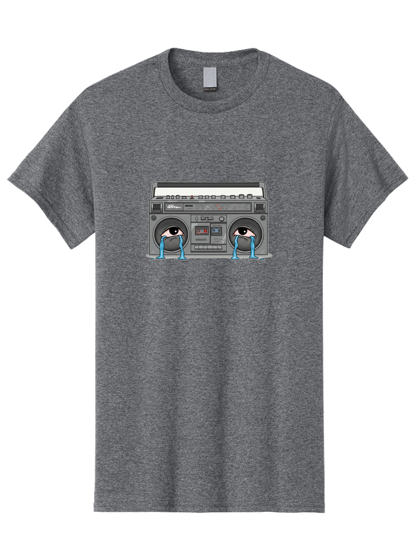 Crying-Boombox Men'S Graphic Tee, 100% Cotton, Comfortable Casual Summer Wear, Machine Washable, Vintage Camera, Old Camera, Antique Camera, Black Camera, Classic Photography, Photography Equipment, Nostalgic Device, Film Camera, Camera Art Baf753