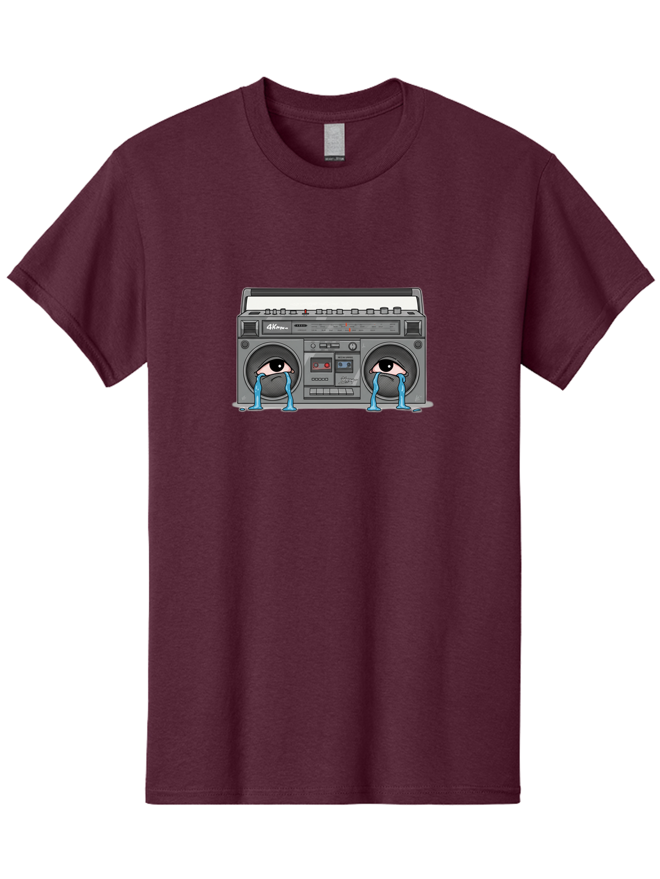 Crying-Boombox Men'S Graphic Tee, 100% Cotton, Comfortable Casual Summer Wear, Machine Washable, Vintage Camera, Old Camera, Antique Camera, Black Camera, Classic Photography, Photography Equipment, Nostalgic Device, Film Camera, Camera Art Baf753