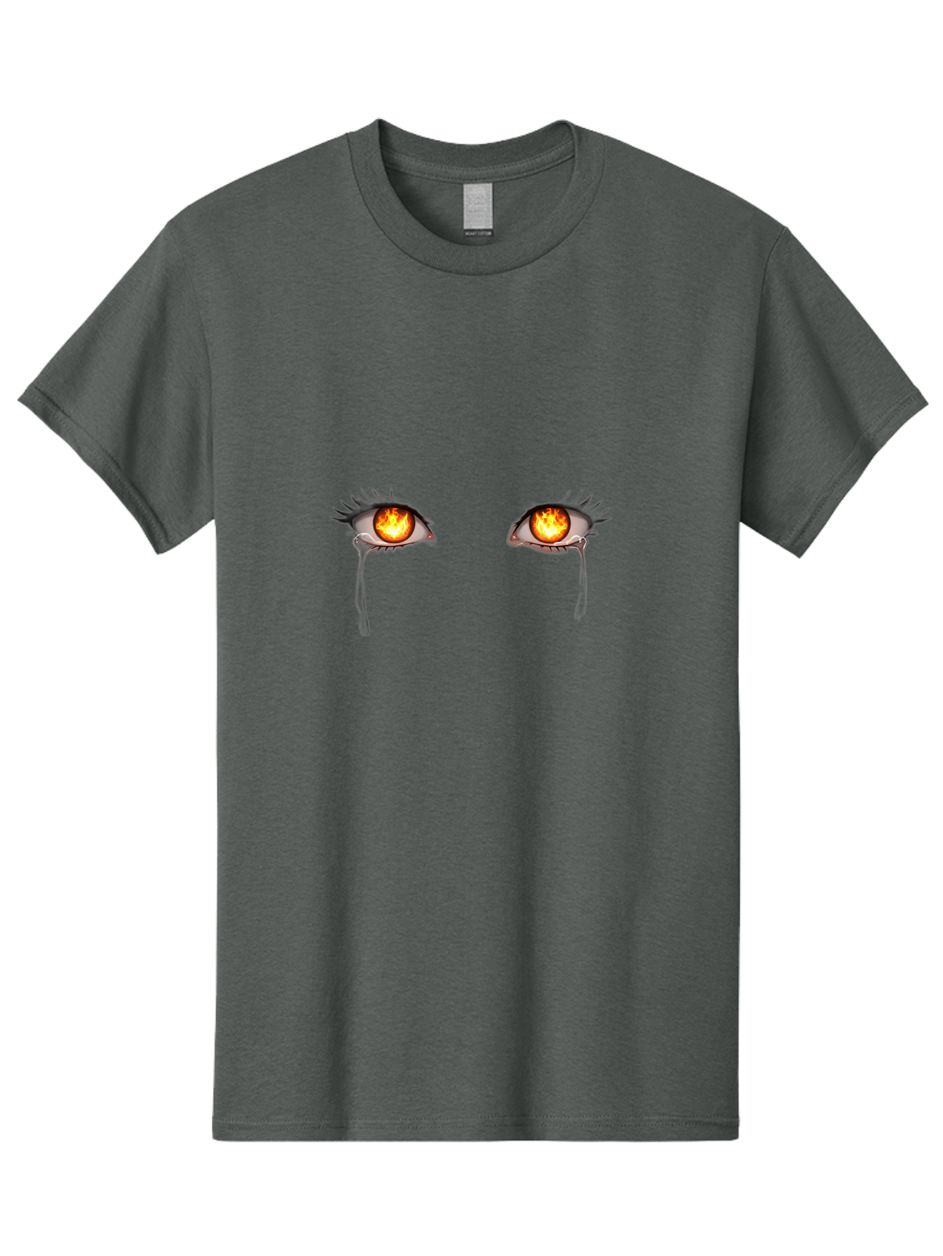 Crying-Eyes-With-Fire-1 Men'S Graphic Tee, 100% Cotton, Comfortable Casual Summer Wear, Machine Washable, Vintage Camera, Old Camera, Antique Camera, Black Camera, Classic Photography, Photography Equipment, Nostalgic Device, Film Camera, Baf766