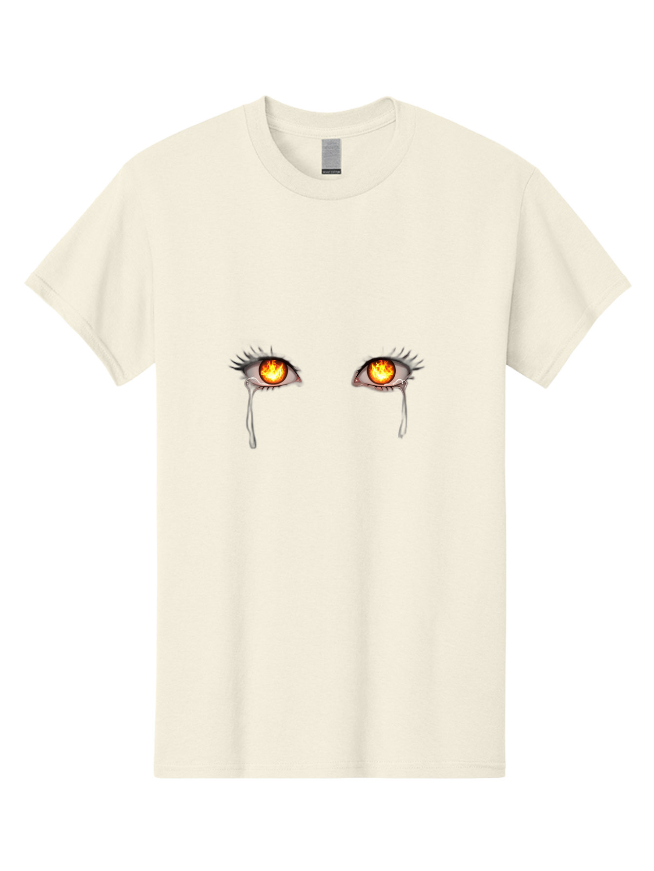 Crying-Eyes-With-Fire-1 Men'S Graphic Tee, 100% Cotton, Comfortable Casual Summer Wear, Machine Washable, Vintage Camera, Old Camera, Antique Camera, Black Camera, Classic Photography, Photography Equipment, Nostalgic Device, Film Camera, Baf766