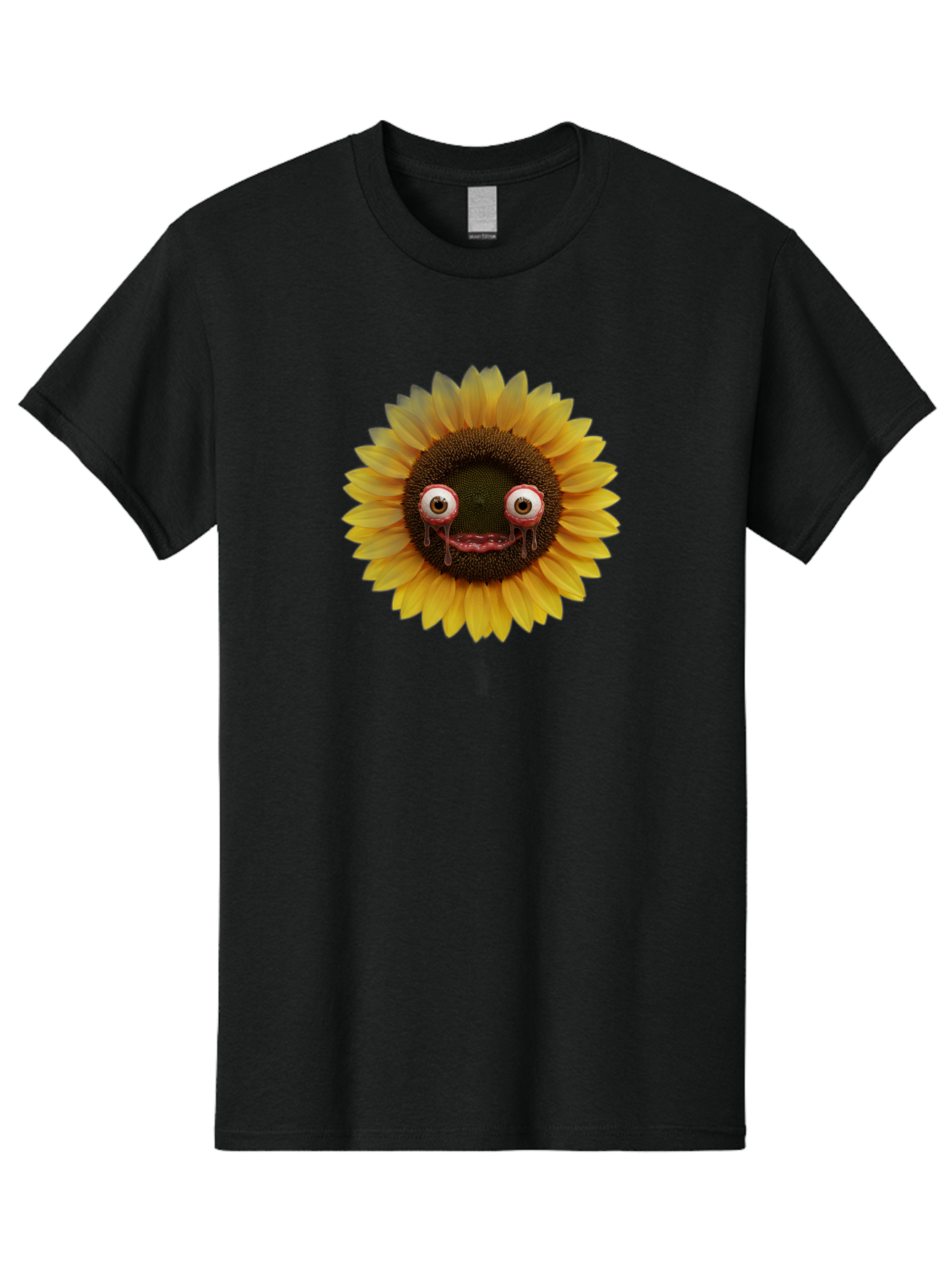 Crying-Sunflower-1 Men'S Graphic Tee, 100% Cotton, Comfortable Casual Summer Wear, Machine Washable, Vintage Camera, Old Camera, Antique Camera, Black Camera, Classic Photography, Photography Equipment, Nostalgic Device, Film Camera, Baf772