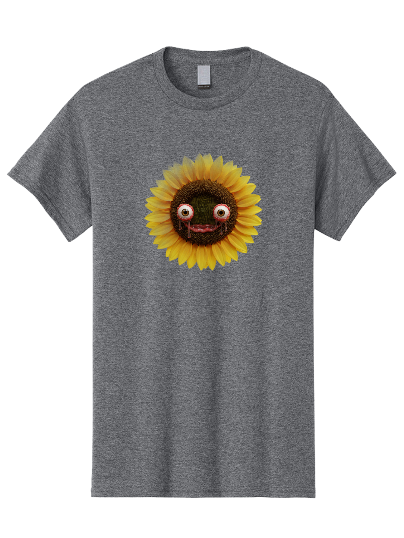 Crying-Sunflower-1 Men'S Graphic Tee, 100% Cotton, Comfortable Casual Summer Wear, Machine Washable, Vintage Camera, Old Camera, Antique Camera, Black Camera, Classic Photography, Photography Equipment, Nostalgic Device, Film Camera, Baf772