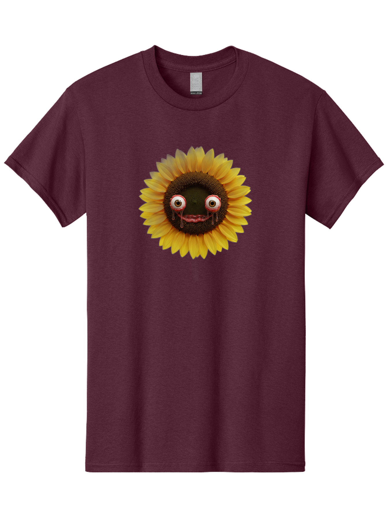 Crying-Sunflower-1 Men'S Graphic Tee, 100% Cotton, Comfortable Casual Summer Wear, Machine Washable, Vintage Camera, Old Camera, Antique Camera, Black Camera, Classic Photography, Photography Equipment, Nostalgic Device, Film Camera, Baf772