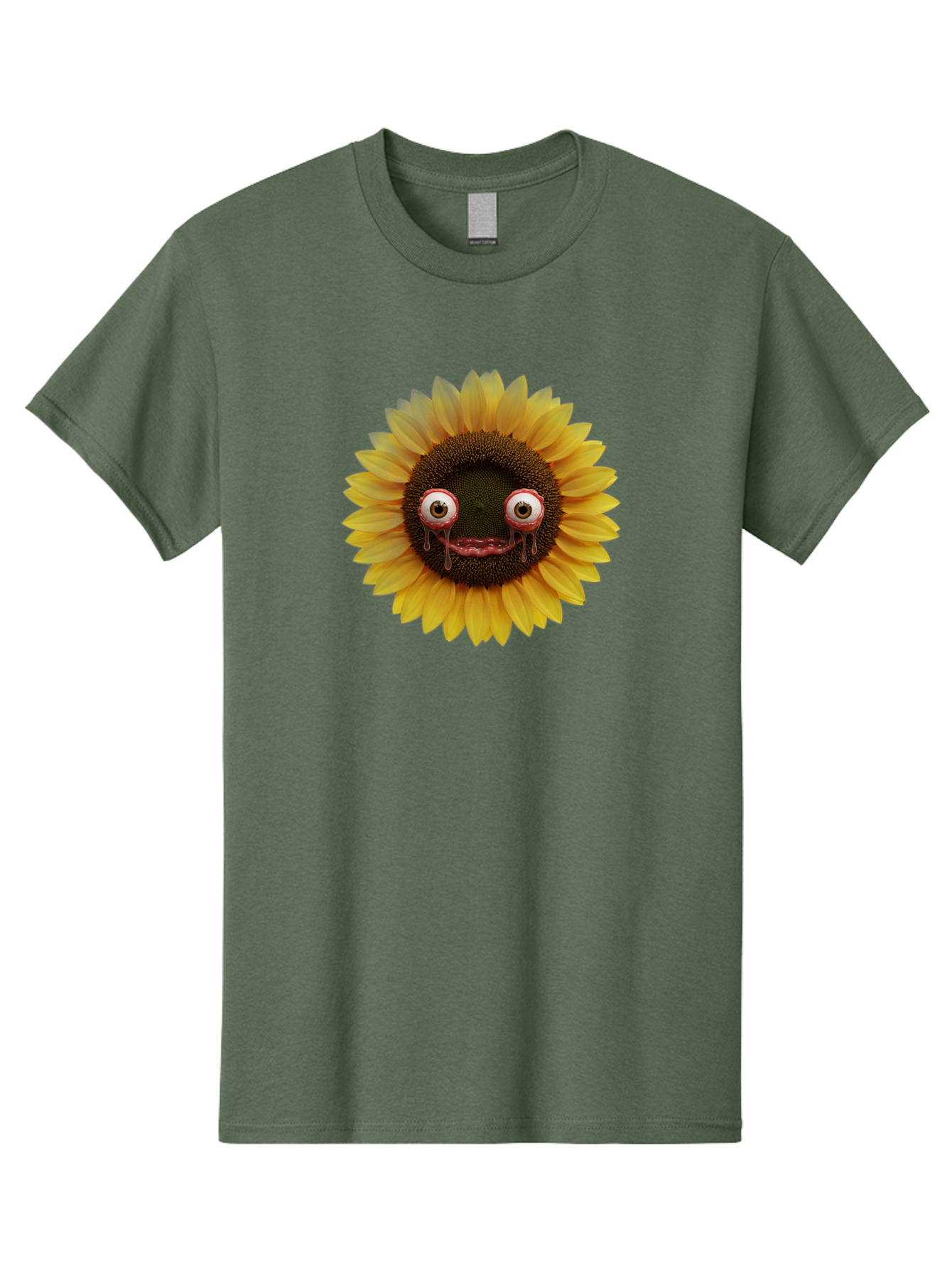 Crying-Sunflower-1 Men'S Graphic Tee, 100% Cotton, Comfortable Casual Summer Wear, Machine Washable, Vintage Camera, Old Camera, Antique Camera, Black Camera, Classic Photography, Photography Equipment, Nostalgic Device, Film Camera, Baf772