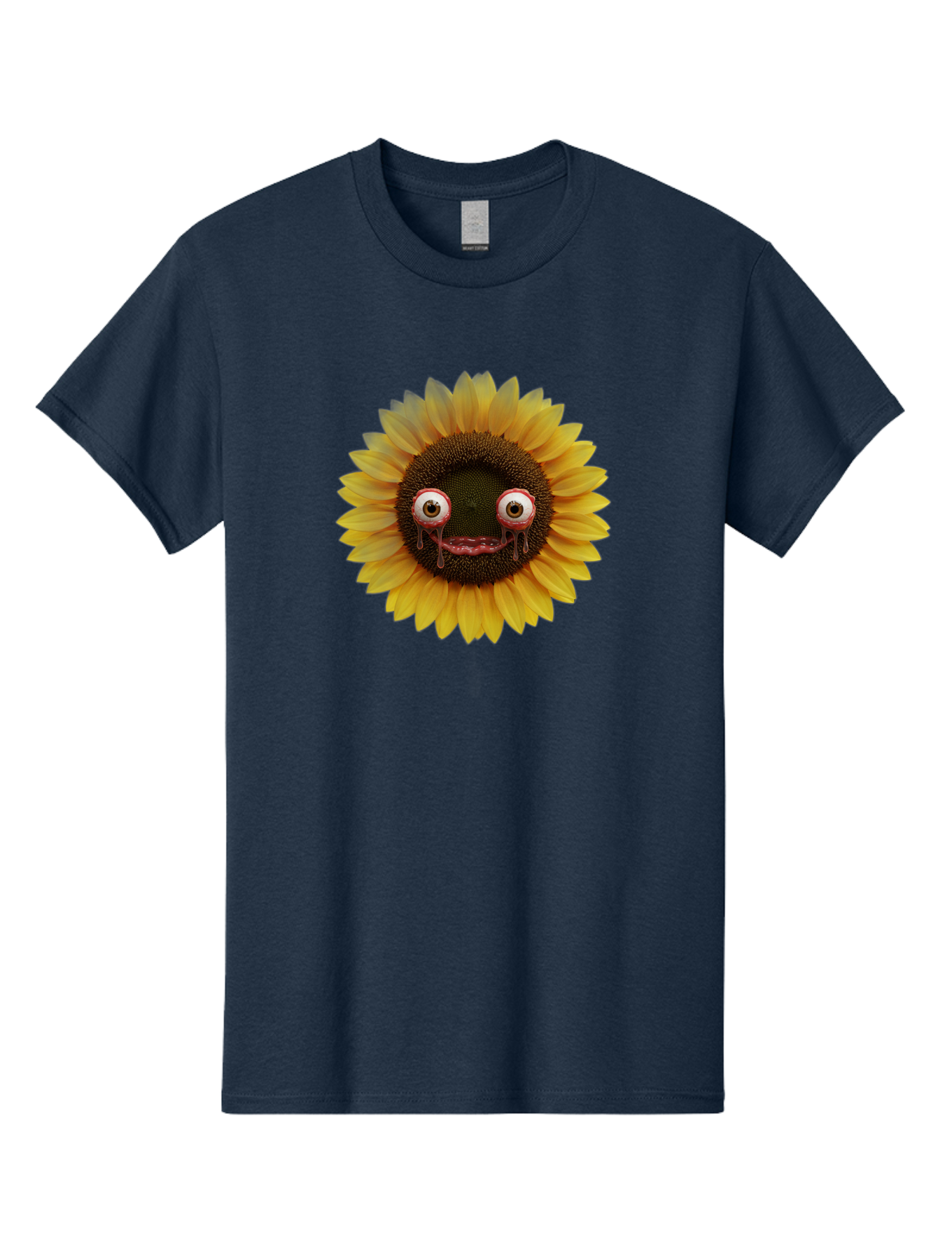 Crying-Sunflower-1 Men'S Graphic Tee, 100% Cotton, Comfortable Casual Summer Wear, Machine Washable, Vintage Camera, Old Camera, Antique Camera, Black Camera, Classic Photography, Photography Equipment, Nostalgic Device, Film Camera, Baf772