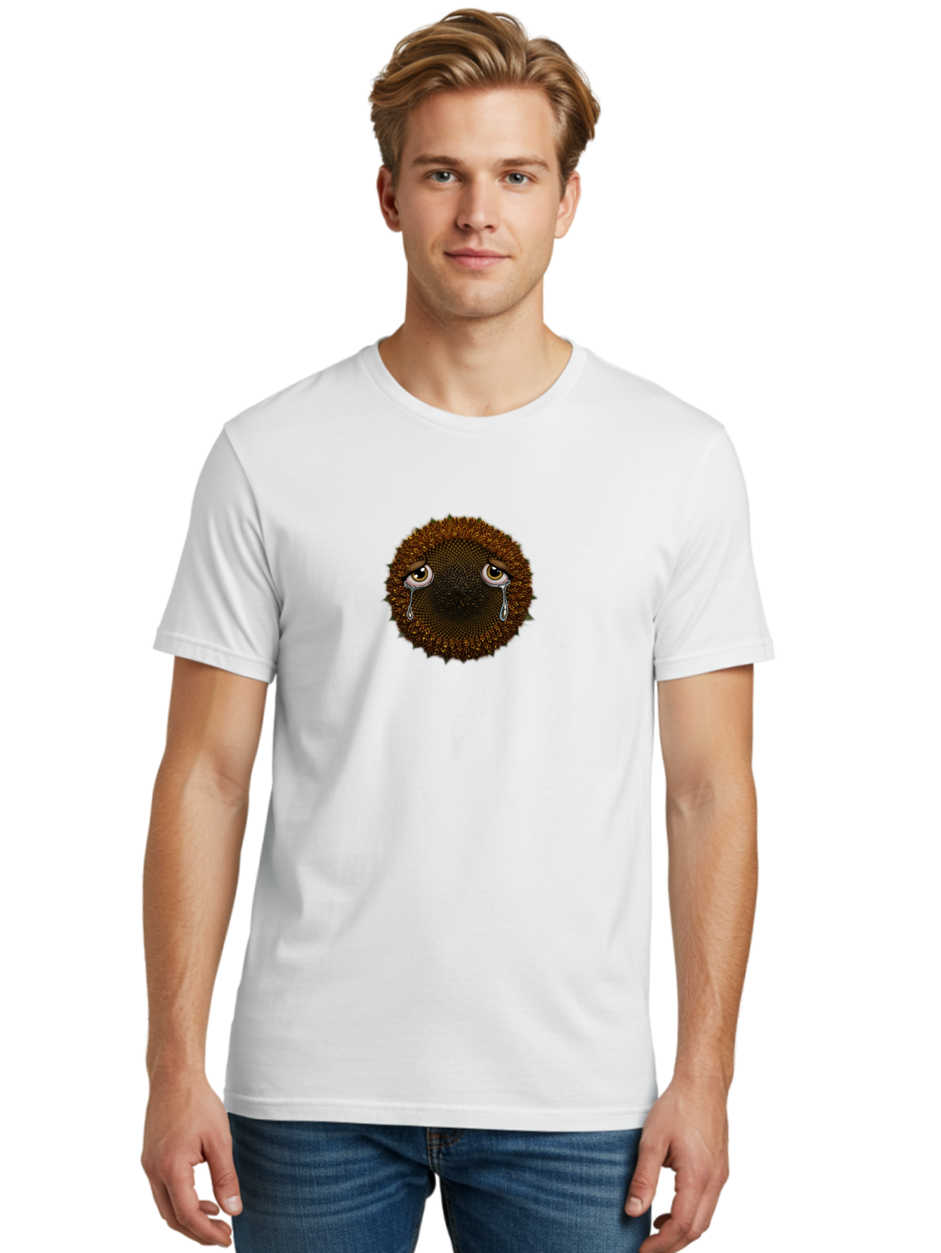 Crying-Sunflower Men'S Graphic Tee, 100% Cotton, Comfortable Casual Summer Wear, Machine Washable, Vintage Camera, Old Camera, Antique Camera, Black Camera, Classic Photography, Photography Equipment, Nostalgic Device, Film Camera, Camera Art Baf773