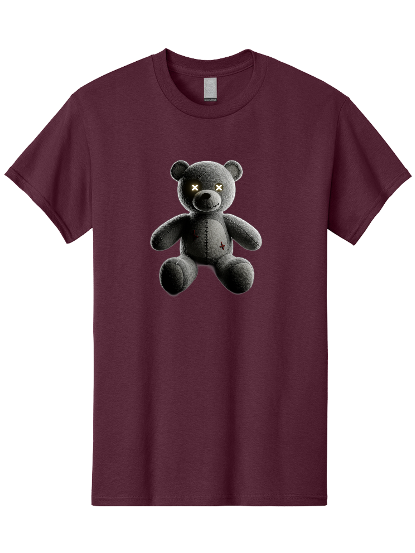 Cursed-Black-Teddy-Bear Men'S Graphic Tee, 100% Cotton, Comfortable Casual Summer Wear, Machine Washable, Vintage Camera, Old Camera, Antique Camera, Black Camera, Classic Photography, Photography Equipment, Nostalgic Device, Film Camera, Baf774